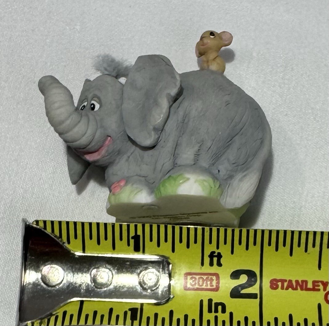 2000 Precious Moments “Saminals” Elephant Enesco Mouse Miniature Figurine