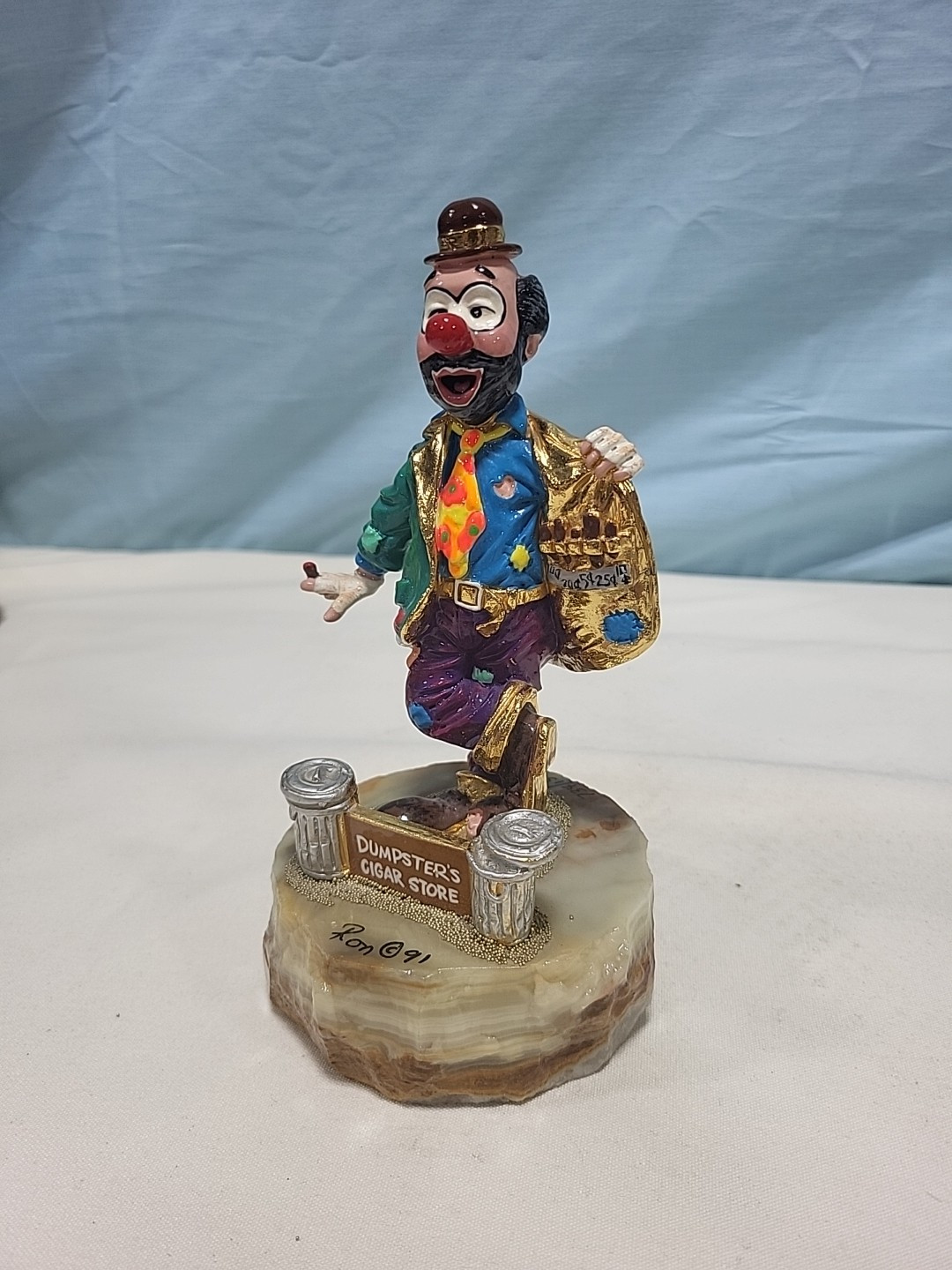 Ron Lee World Of Clowns, Dumpster’s Cigar Store Signed & #734/1500
