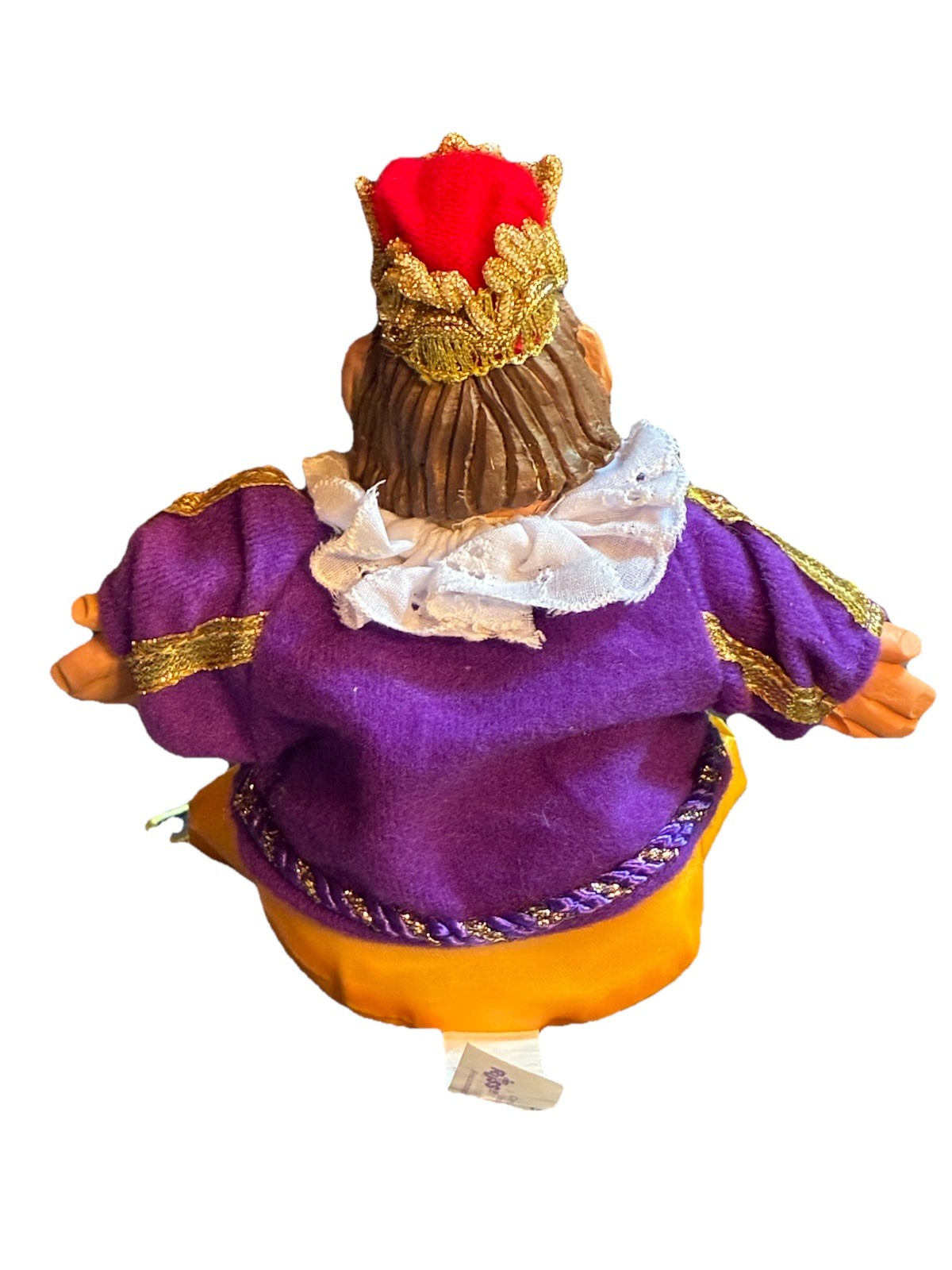 RUSS Medieval Court King Samson Handpainted Ceramic Beanie Plush figurine Doll