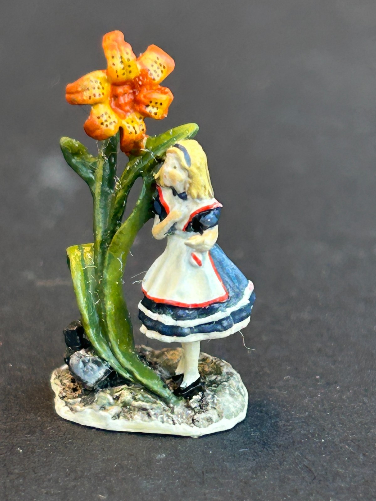Olszewski Goebel Figurines from Alice in Wonderland, 670-P, 671-P, 672-P, SIGNED