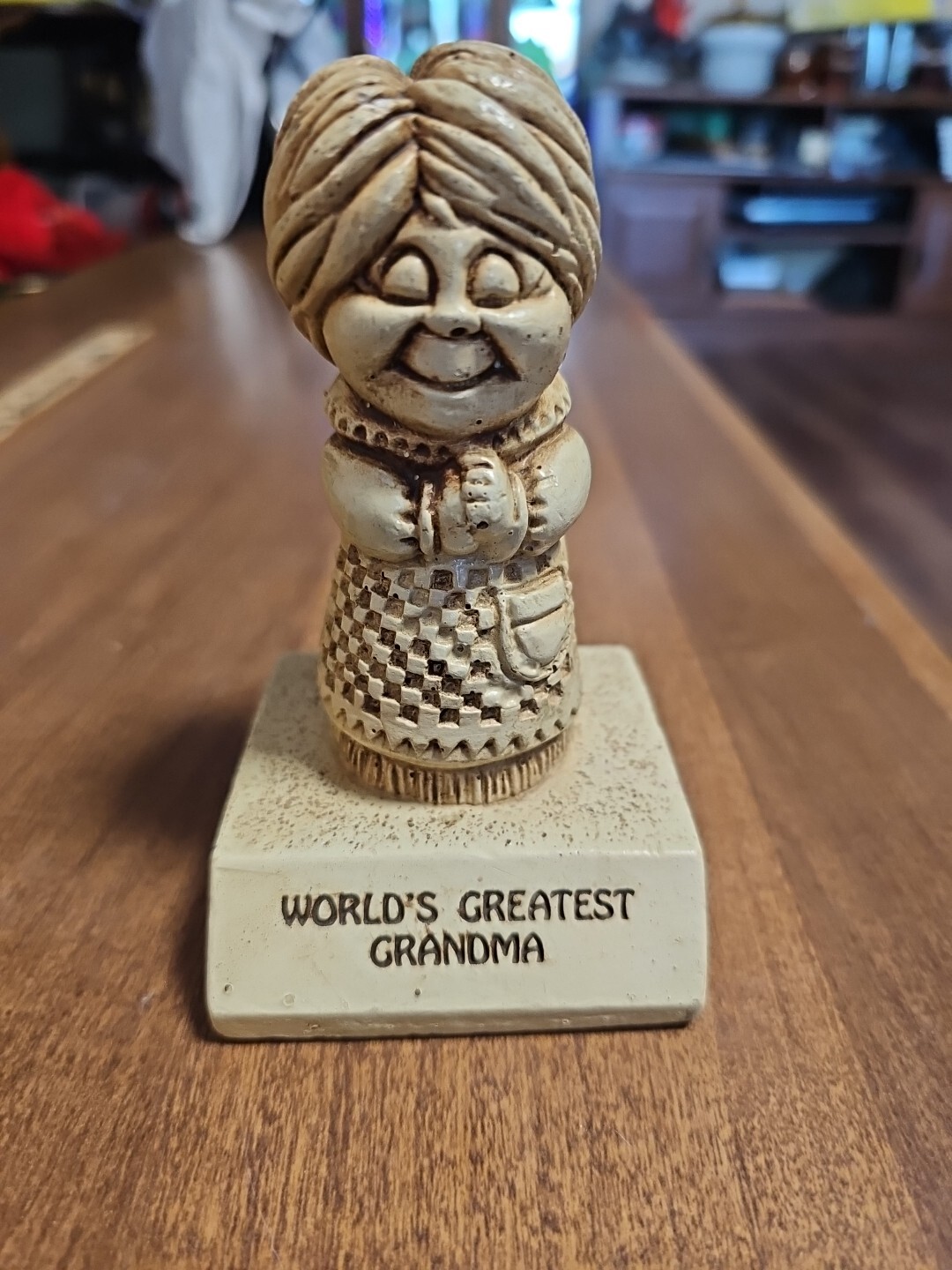 World’s Greatest Grandma 1972 Vtg 5″ Figurines Statues Made In USA