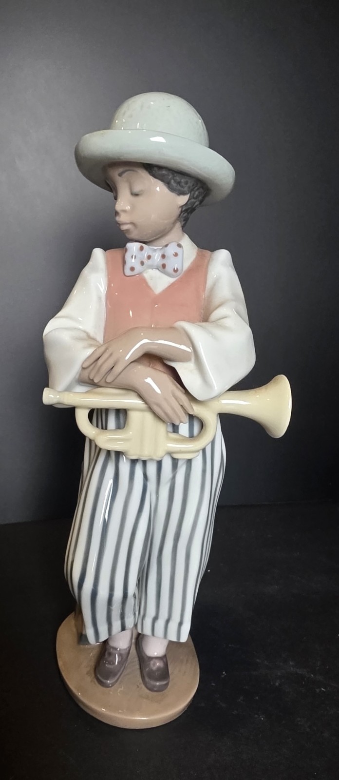 Lladró Black Legacy Jazz Trumpet Player Figurine w/ Box & Papers Spain