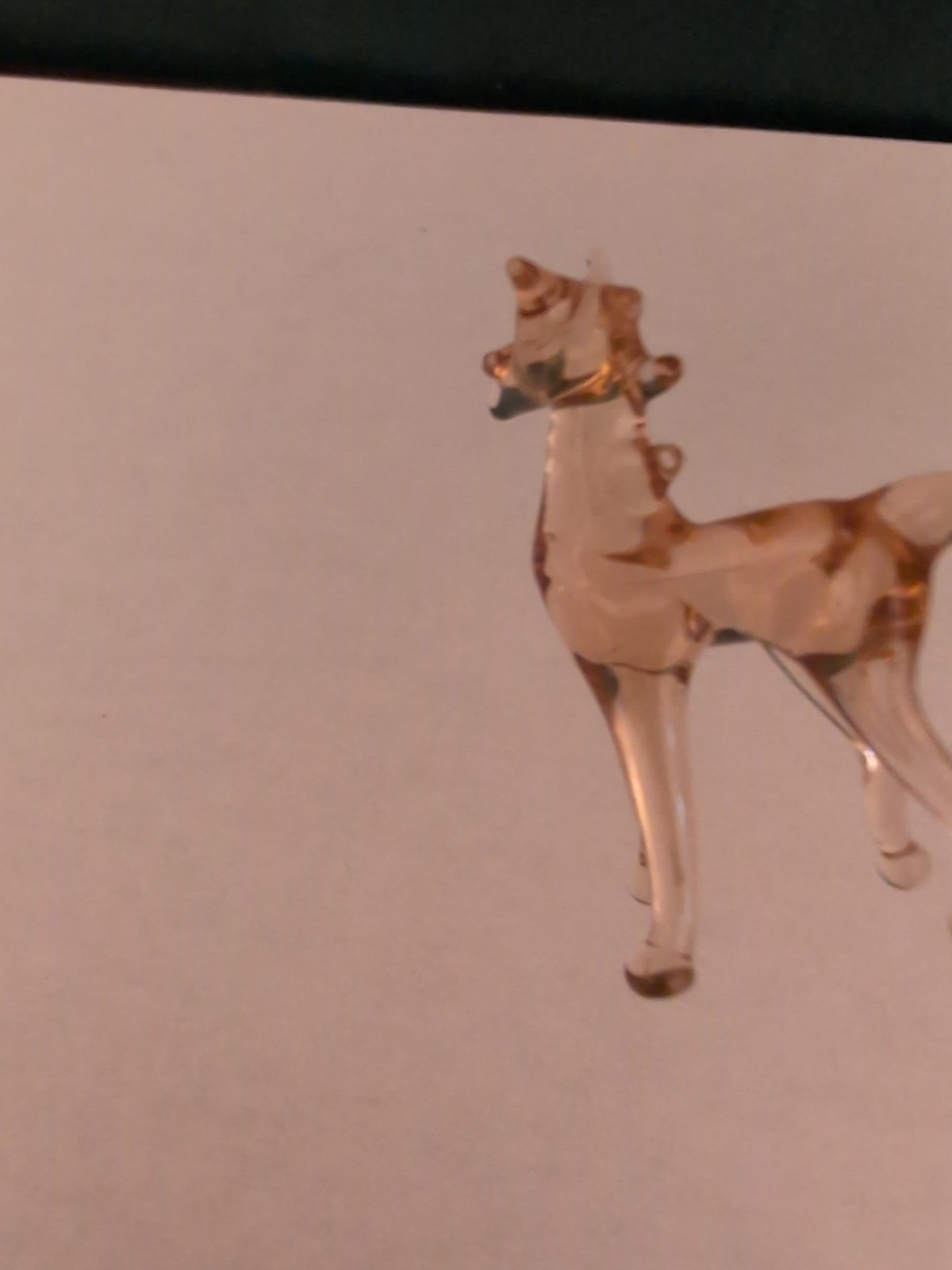 Vintage Miniature Horse Glass Figurine Gold Tones Art Glass Farm Decor Ponies