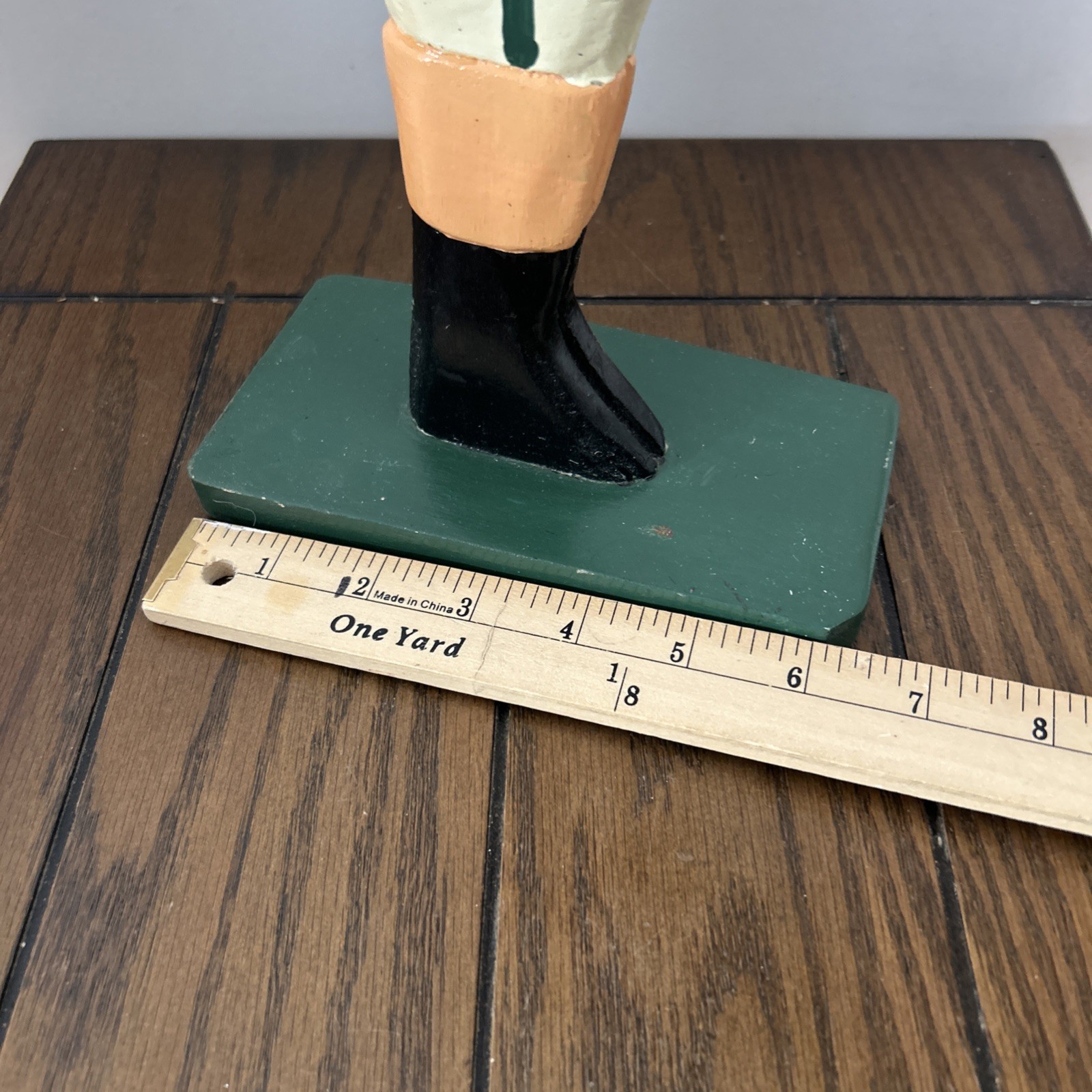 Vtg Christmas Folk Art Wooden Butler Stand Hand-Painted Free Standing 17” tall
