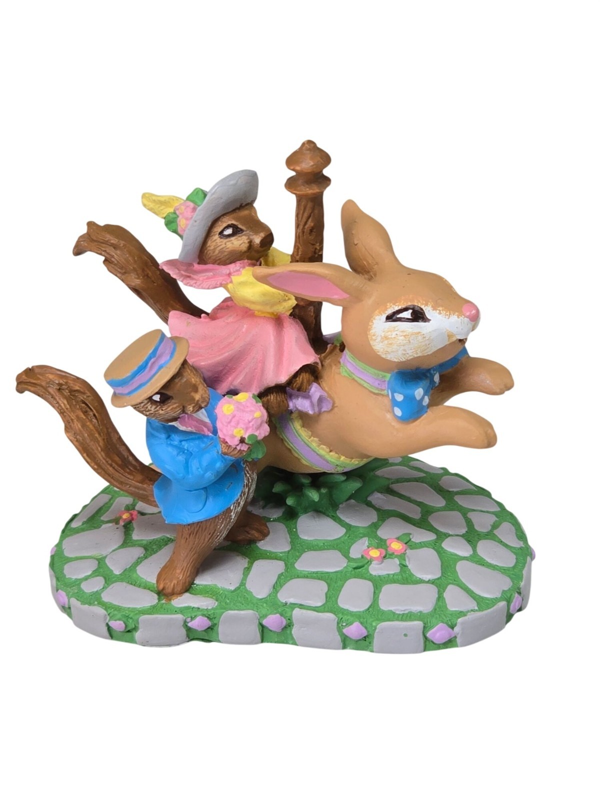 Avon 1993 Easter Bunny Collectible Figurine Storybook Scene Kathy Jeffers