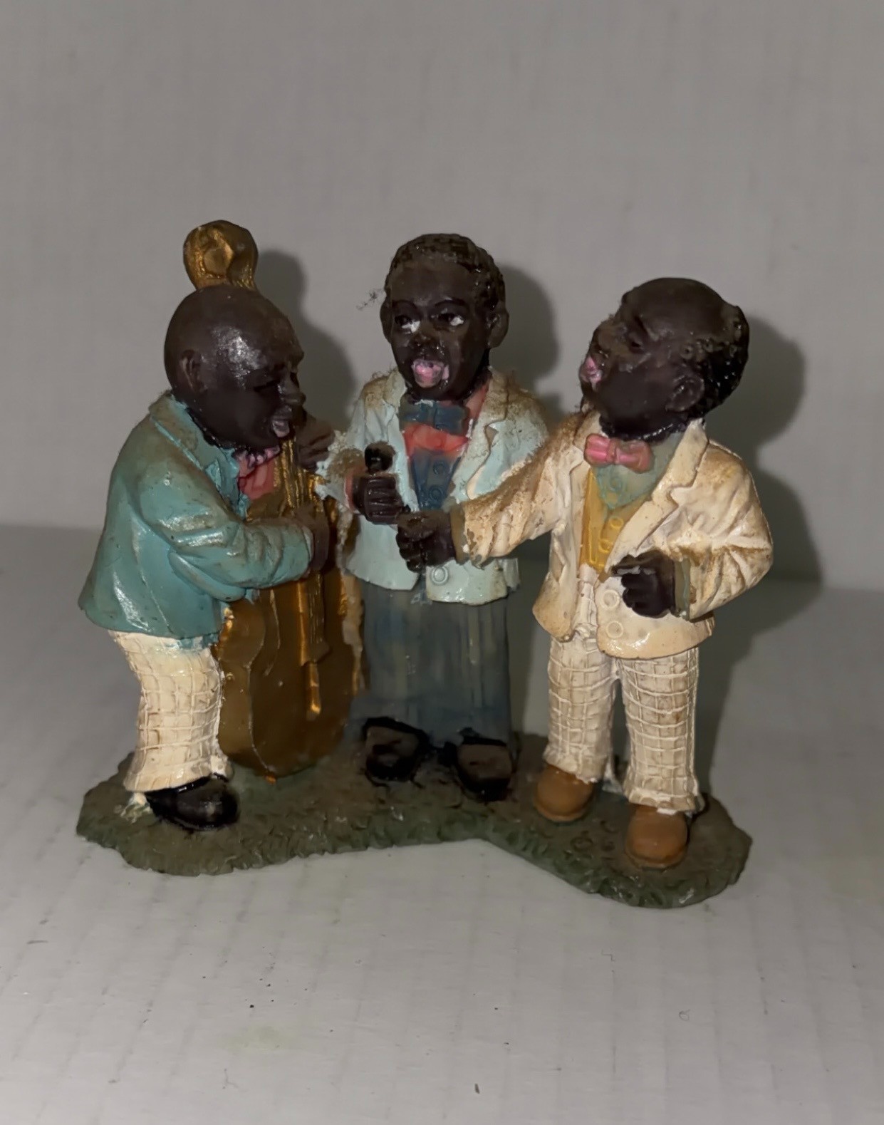 RARE Vintage African American Jazz Musicians Singers Black Figurine