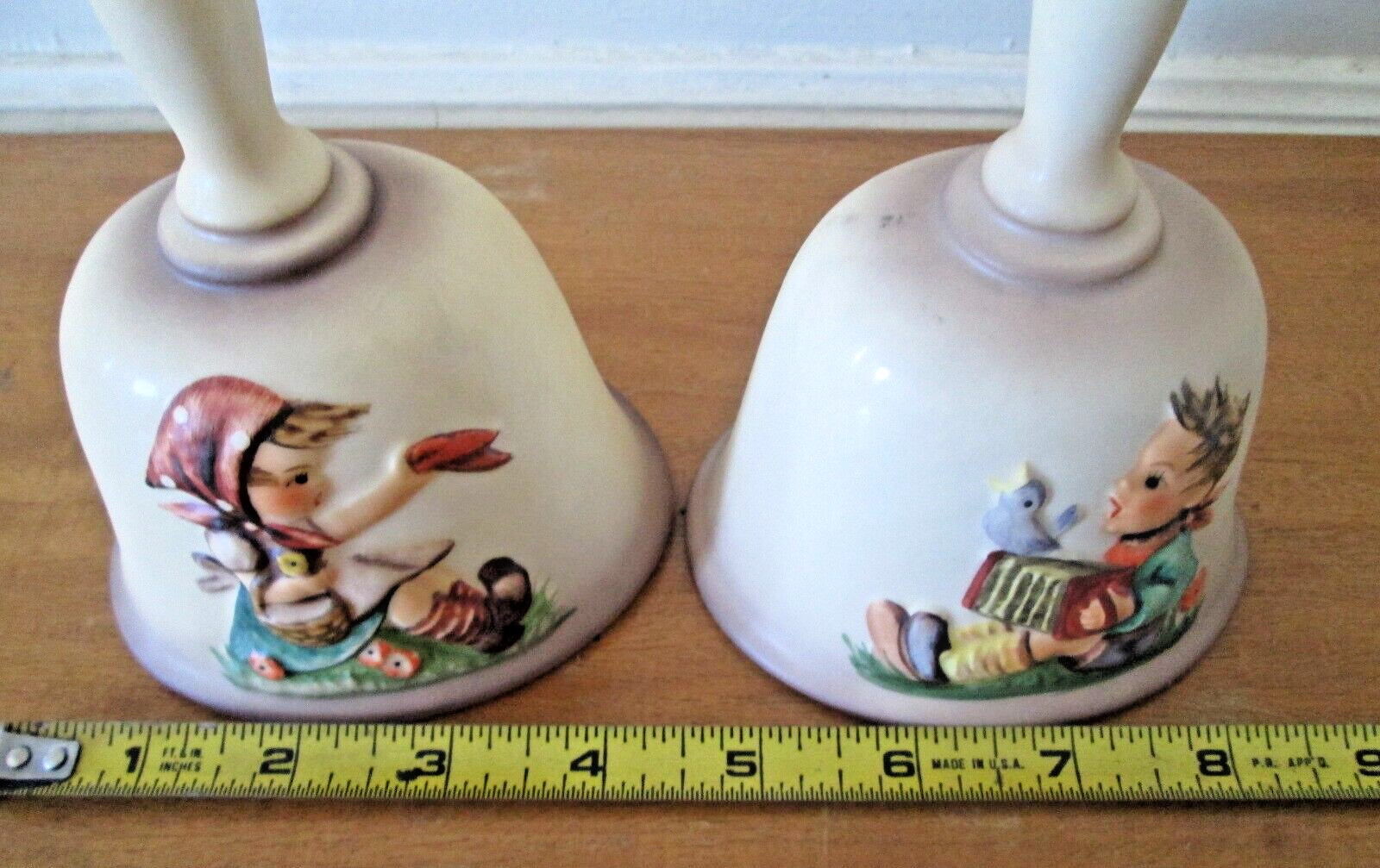 Goebel 1978 1979 Ceramic Hummel 1st & 2nd Edition Hi Relief Annual Bell Boy Girl