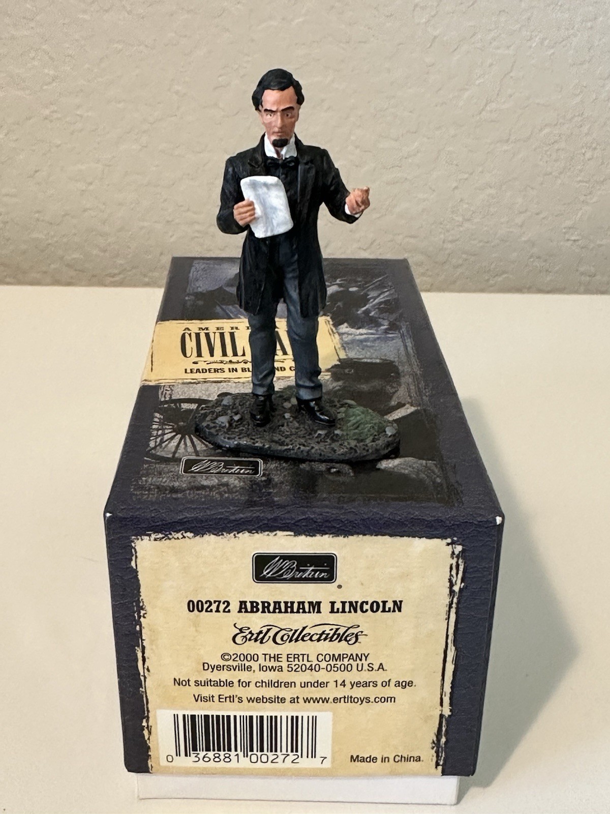 W. Britain 00272 Abraham Lincoln Figurine Hand Painted Military Collectible