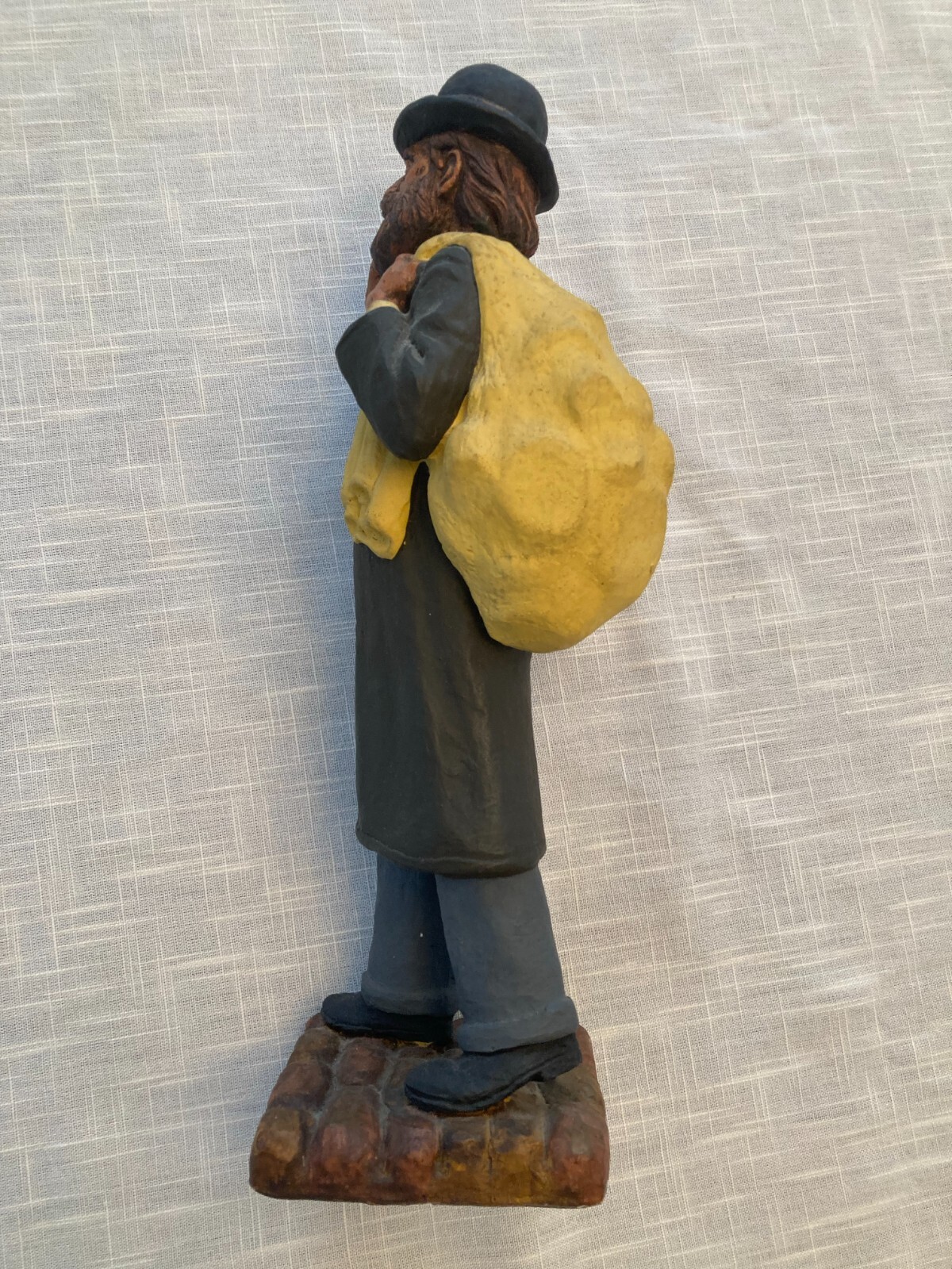 Vintage 1971 Kaplan Large Statue Junkseller Sculpture 13″ Limited Ed. Judaica