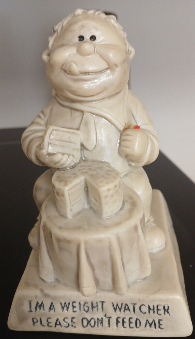 VTG 1970 Russ Wallace Berries Statue Weight Watcher PLEASE DON’T FEED ME