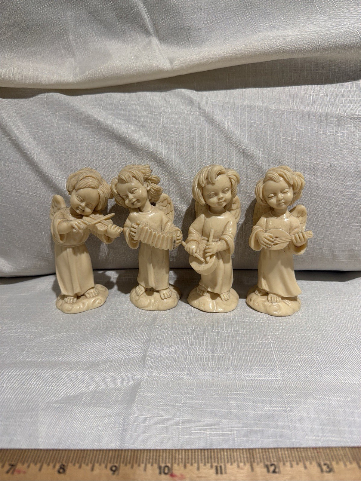 Vintage Set of 4 Bianchi Italy G. Ruggeri Angel Figurines Music