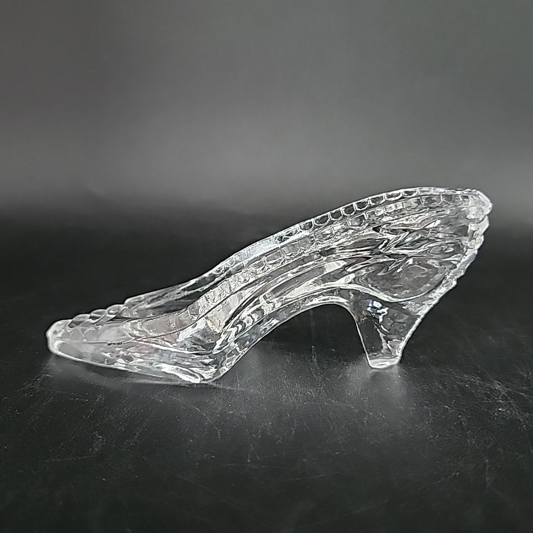 Crystal High Heel Slipper Decoration Lead Crystal 5 Inches Cinderella