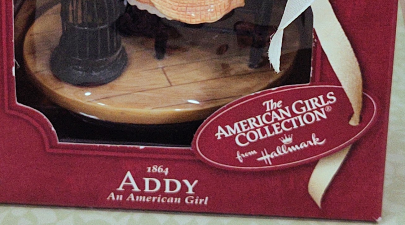 Addy an American Girl Collection Hallmark Keepsake Figurine Ornament 2003