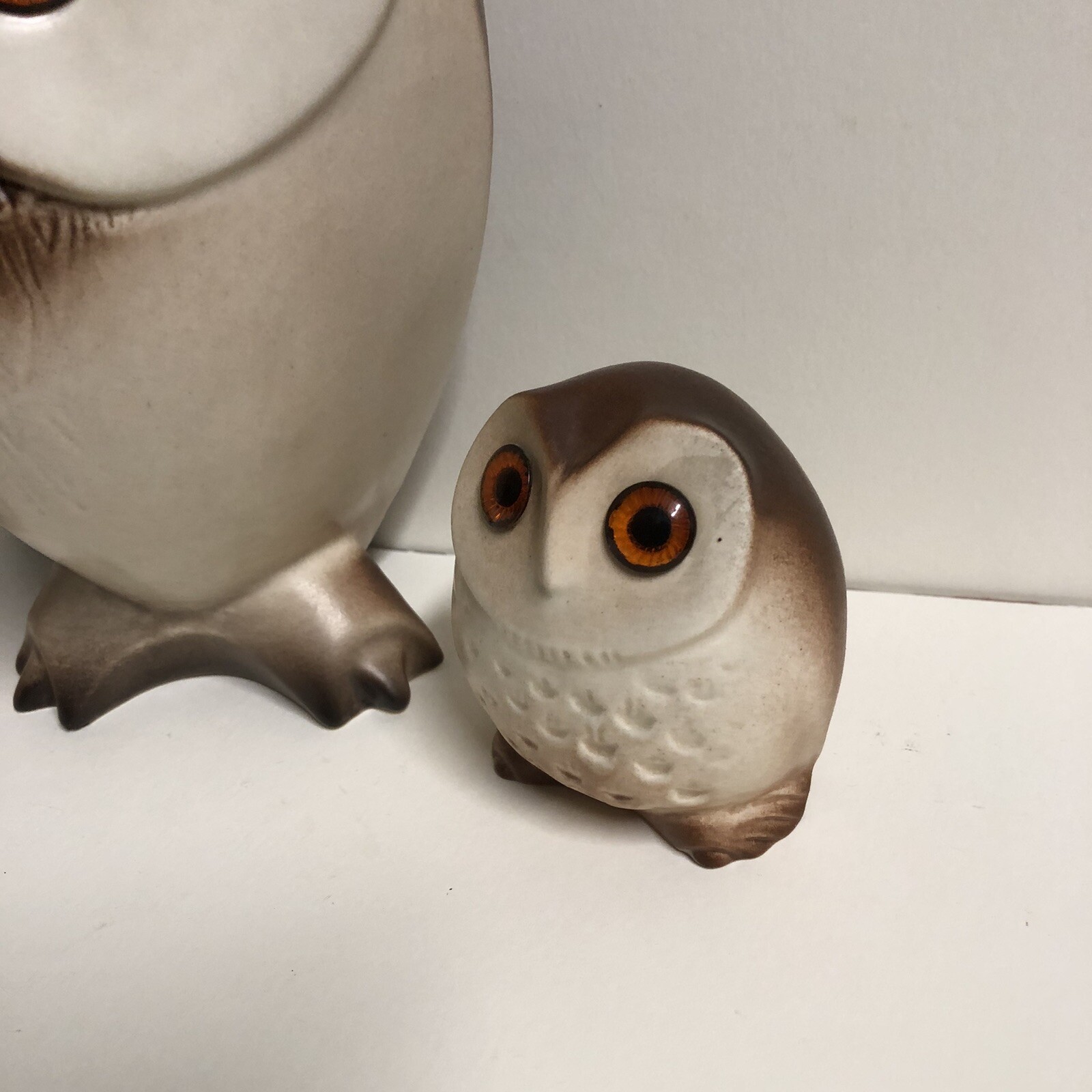 3 Vintage Hagen Renaker Owls Ceramic Figurine Mid Century MCM Vintage