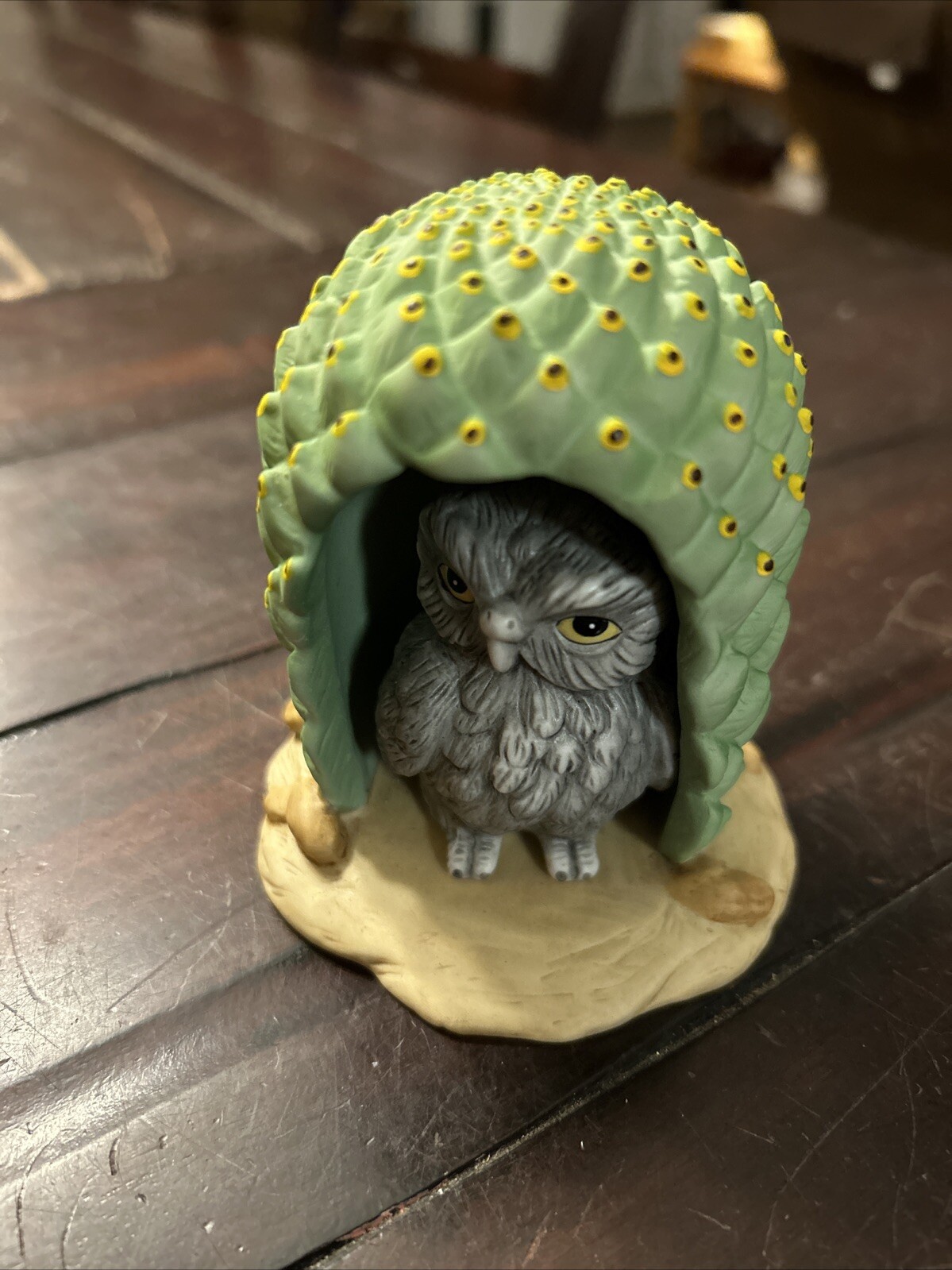 Woodland Surprises Figure Franklin Mint Owl Jacqueline B Smith 1984 Porcelain