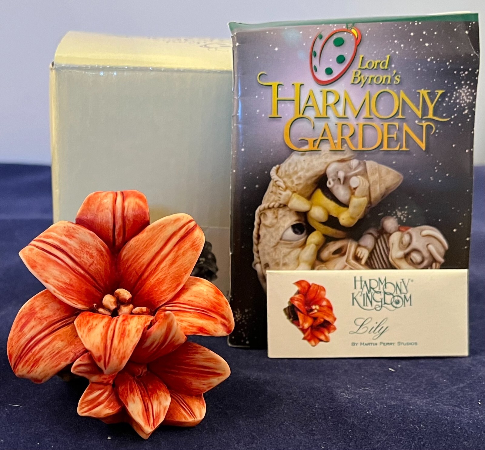 Harmony Kingdom Garden HG5LI ~ Lily ~ ladybug Lord Byron 2001-2006 NIB