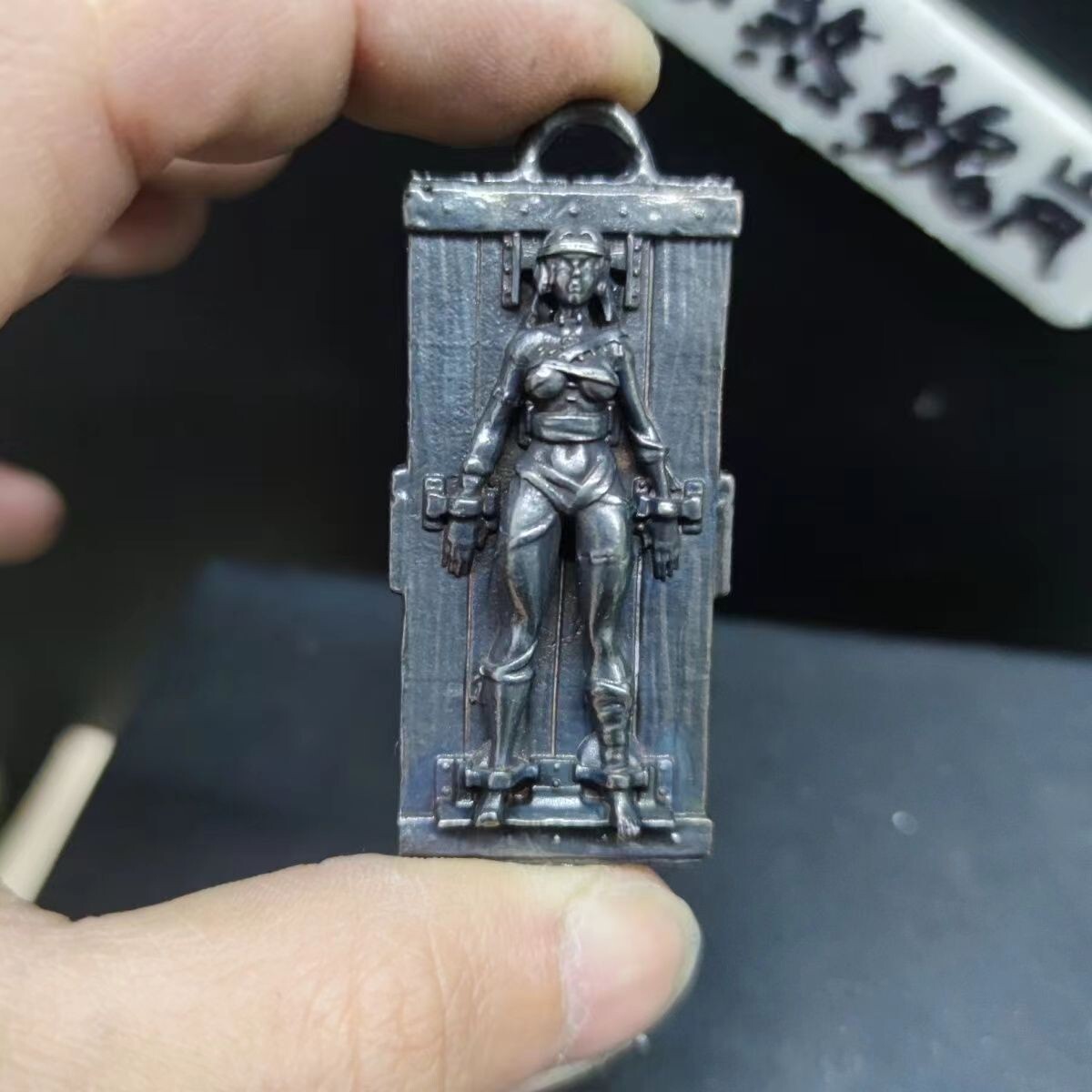 Pure Copper To Do The Old Black Sexy Beauty Girl Handbag Binding Beauty Model