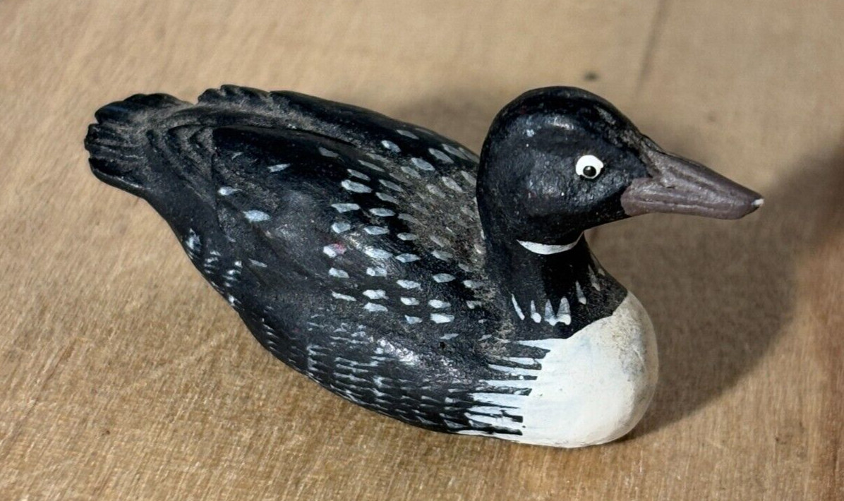 Land & Sea Collectibles Nature Series Miniature Duck, Painted Resin, 2″l