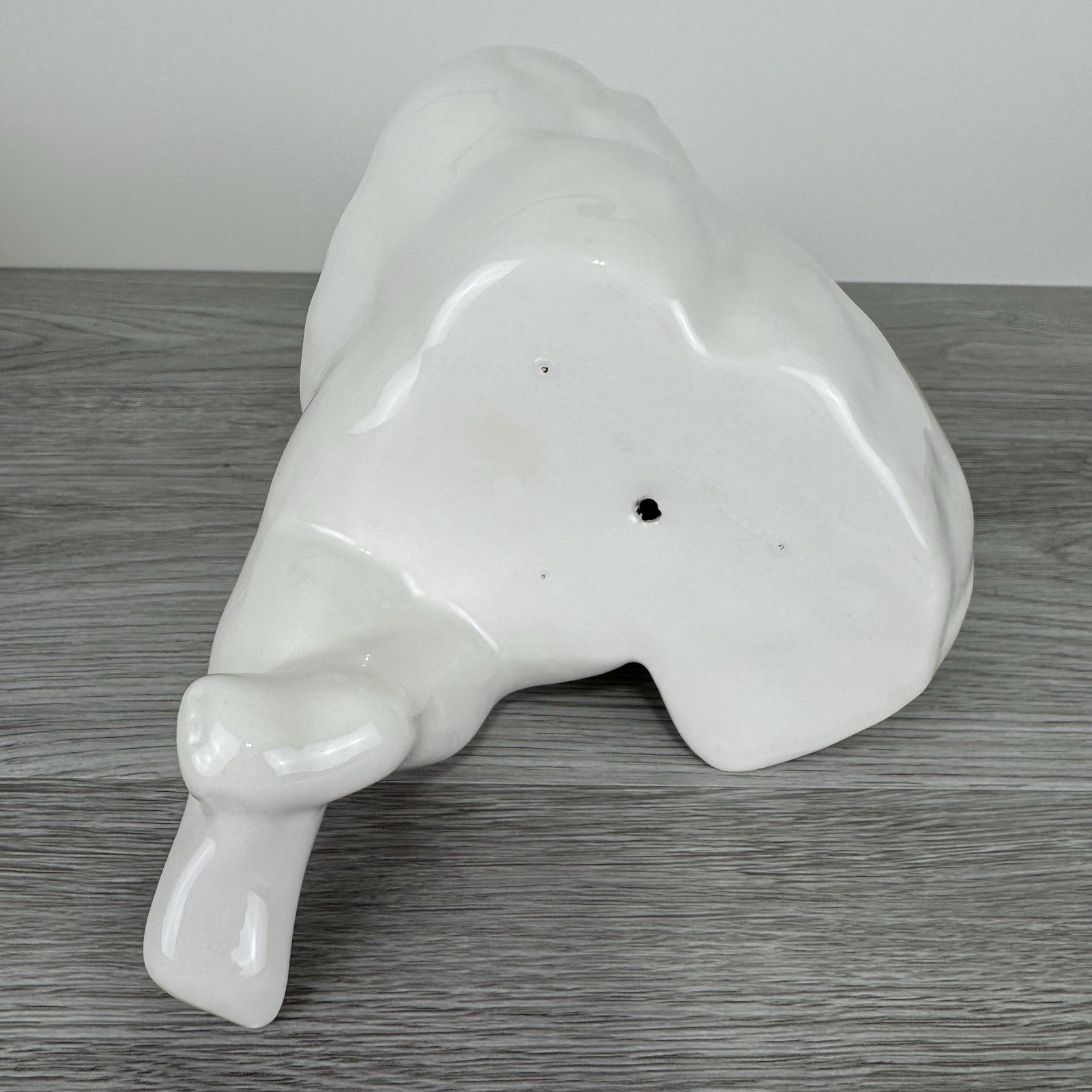 White Ceramic Angel Cherub Shelf Mantle Sitter 11” NWOT Christmas Home Decor