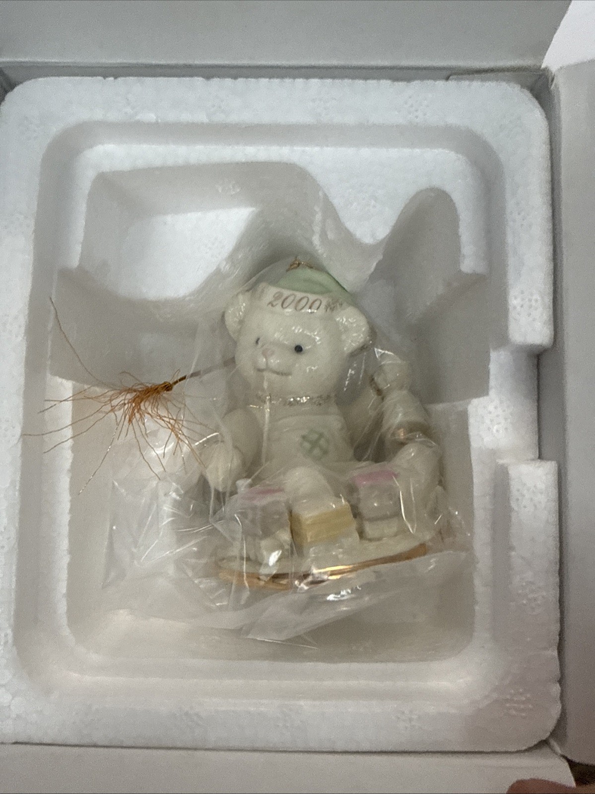 Lenox Teddy’s Millennium Wish 2000 Classic Ornament Collection Original Box