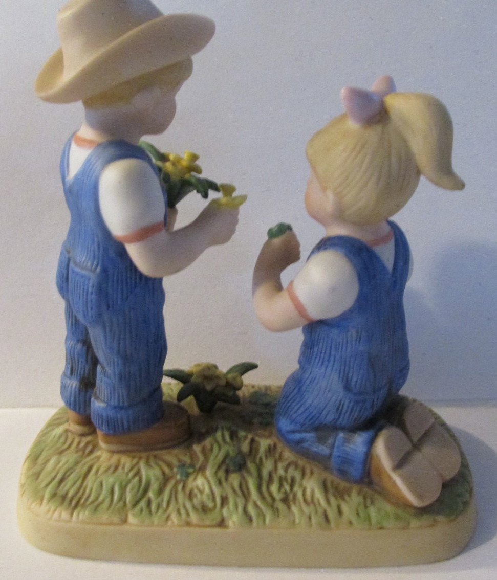 Denim Days Shamrocks and Daffodils Danny Debbie 15001-06 Home Interiors Homco