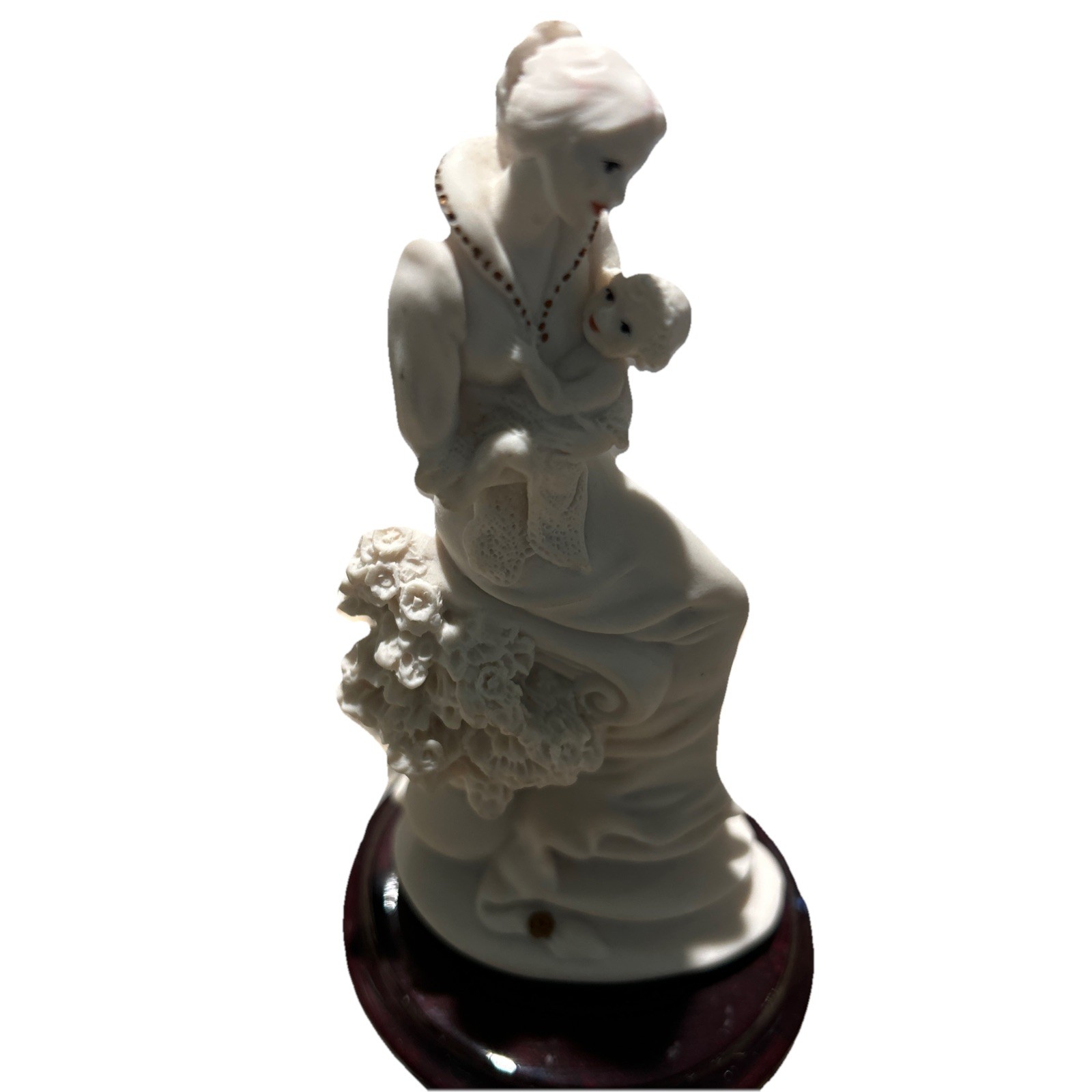 Giuseppe Armani Mother Infant Maternity With Flowers 5″ ITALY Florence