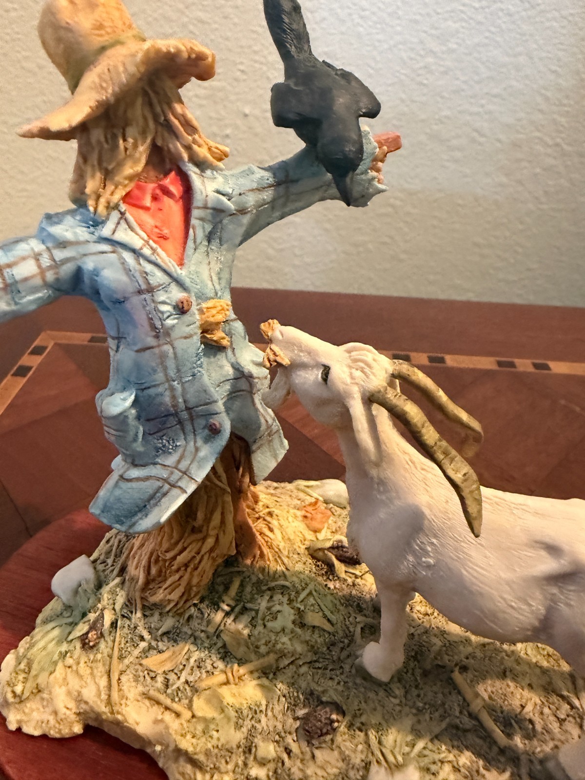 Lowell Davis “The Last Straw” Figurine Goat Scarecrow