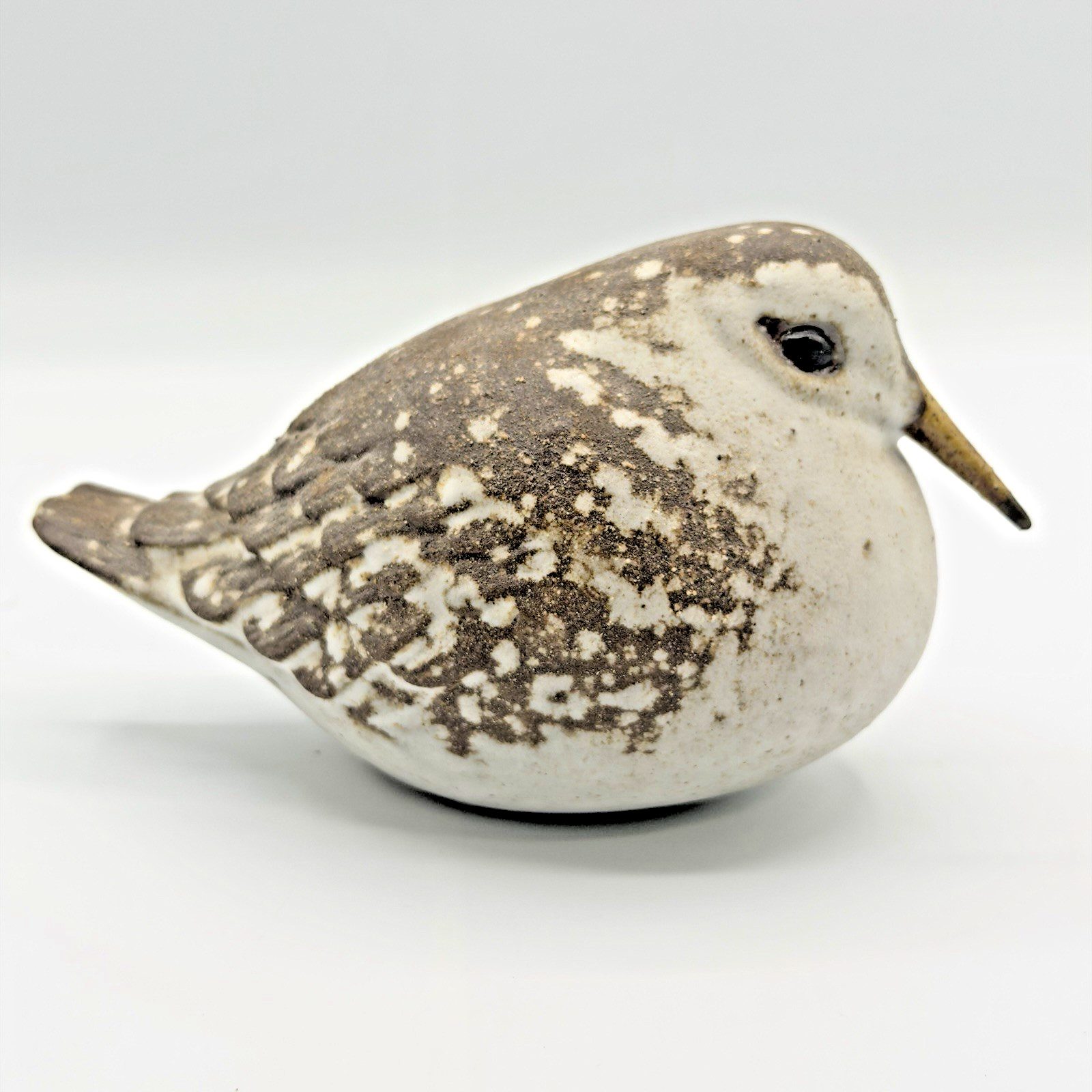 Andersen Studio Maine Pottery Sandpiper Shorebird Figurine Signed AD Coastal