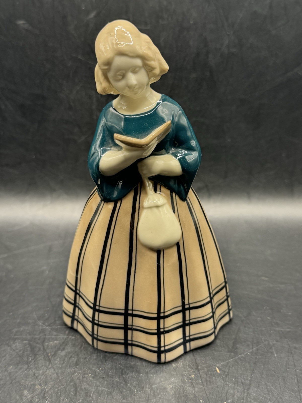 ART NOUVEAU PORCELAIN DUTCH GIRL READING 7.5” FIGURINE UNMARKED VIENNA SECESSION