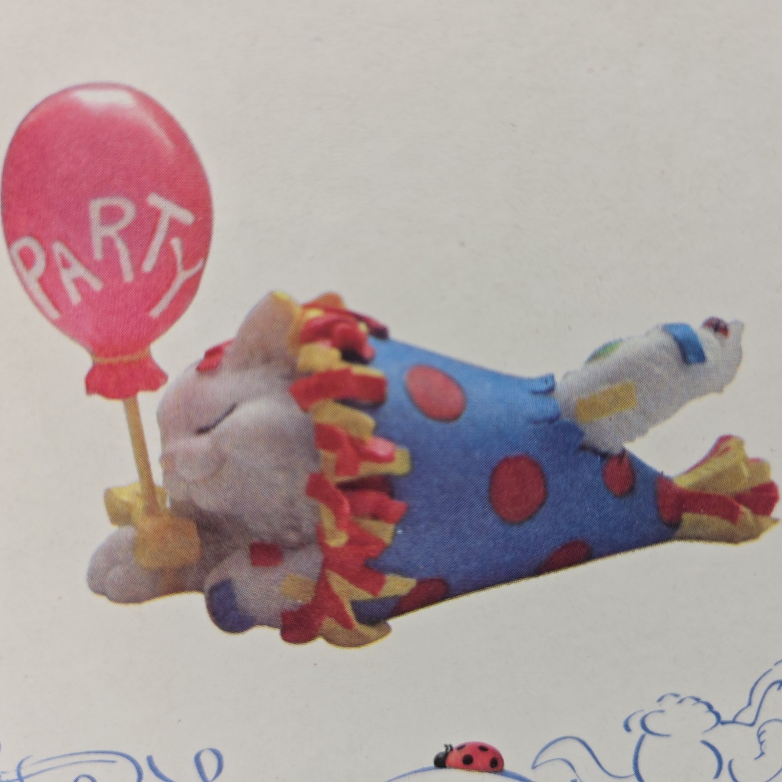 Charming Purrsonalities Figurine You’re a Real Party Animal Cat Balloon New