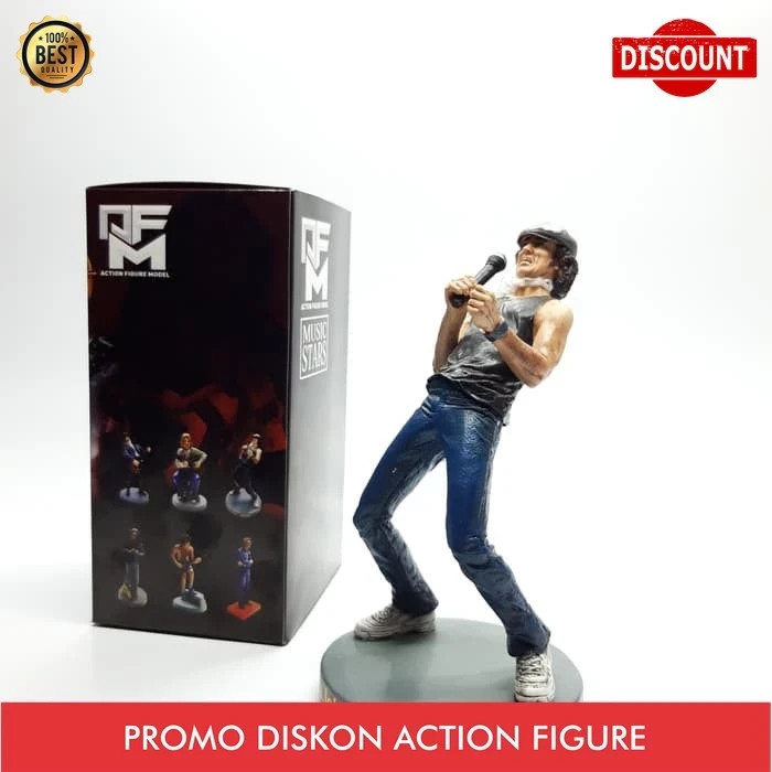 Brian Johnson – AC/DC Action Figure – Exclusive 1:12 Scale Rock Legend Statue