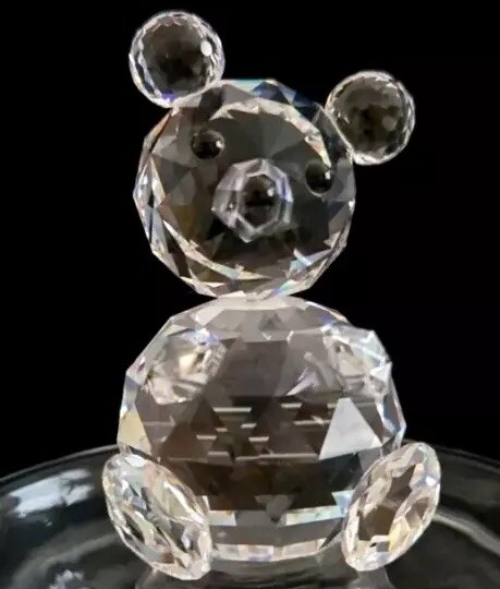 SWAROVSKI Large Teddy Bear Silver Crystal Collection 1st Edition 7637 50 3″