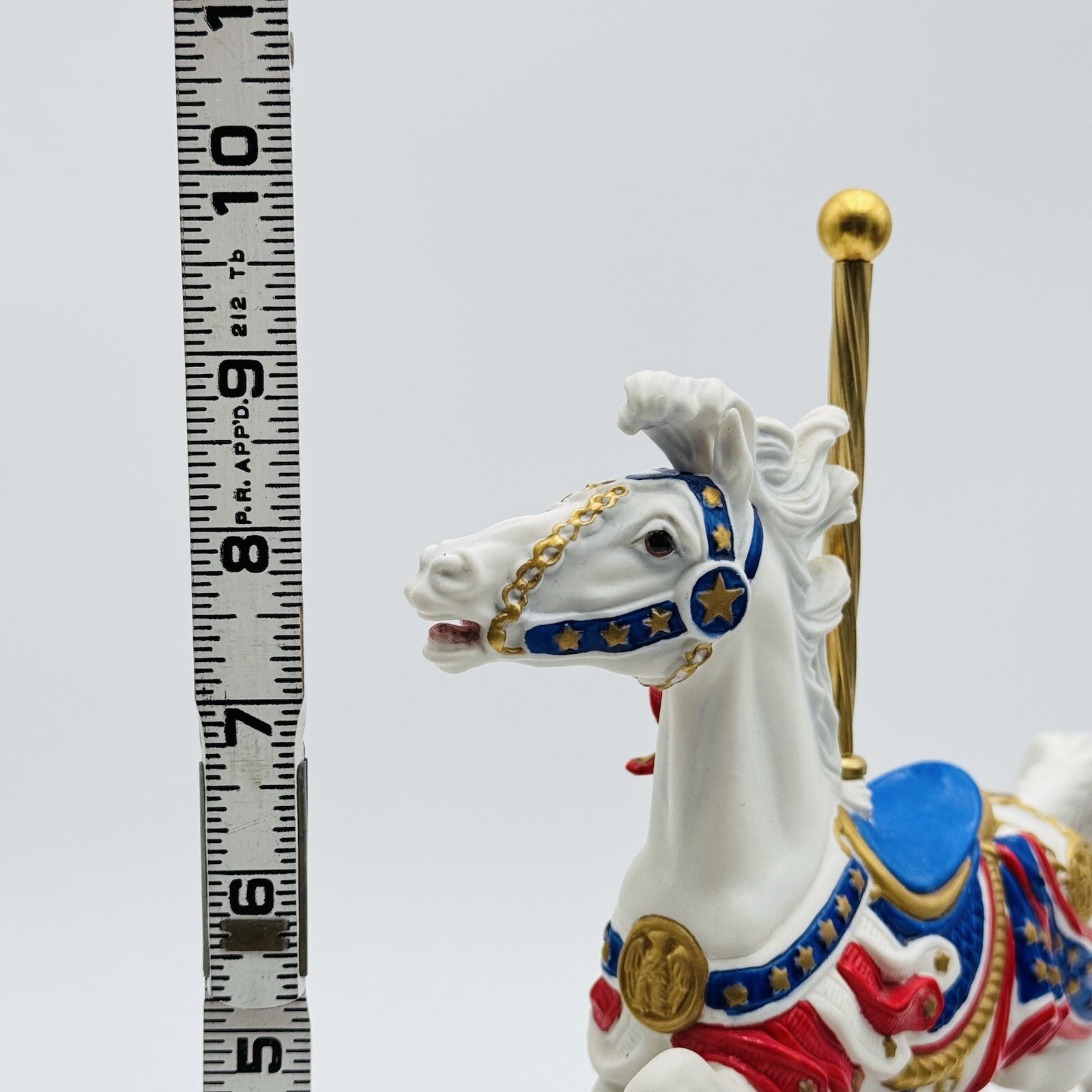 Franklin Mint American Glory Patriotic Carousel Horse Patriotic Independence Day
