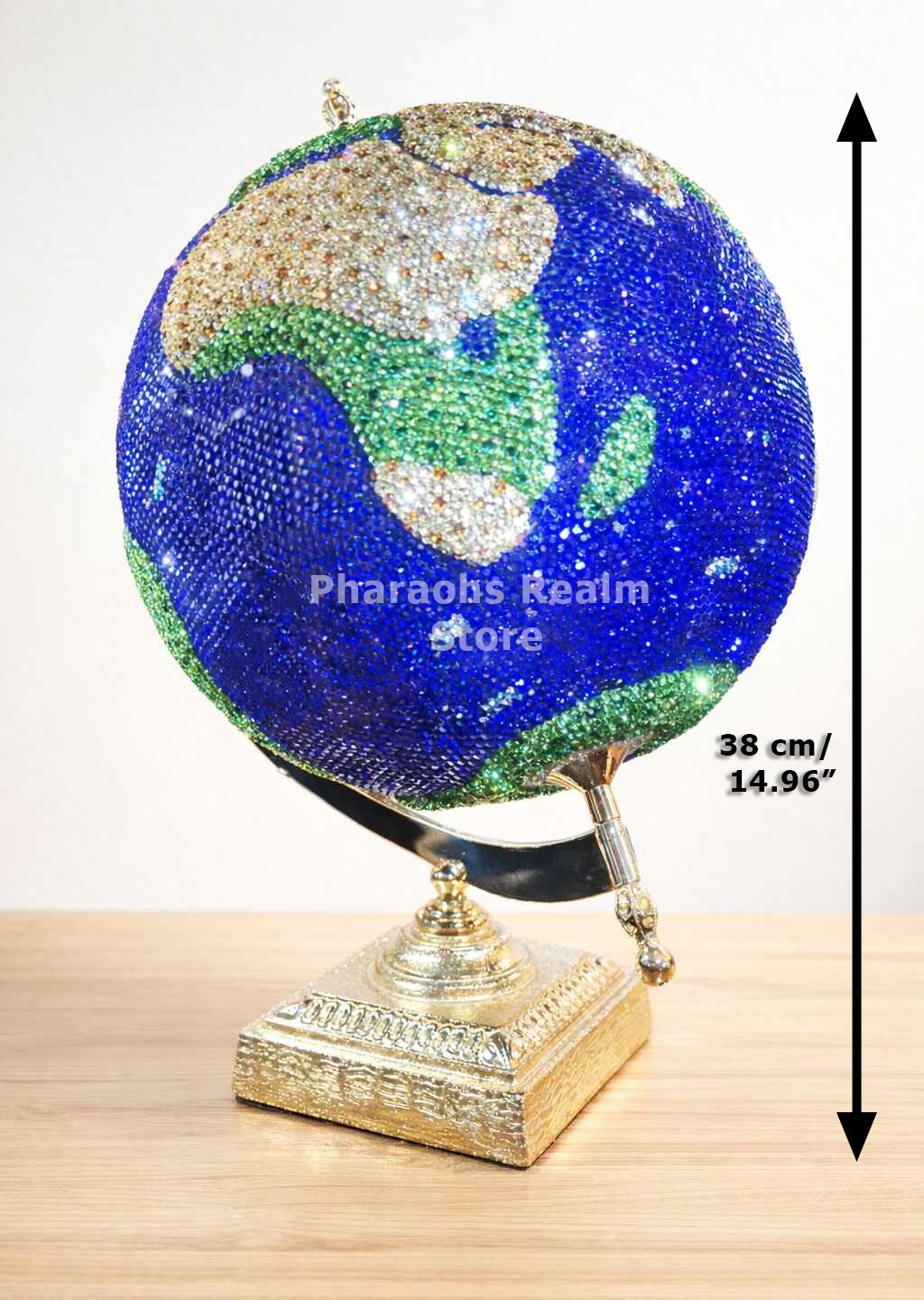 Asfour Crystal World Globe Figurine