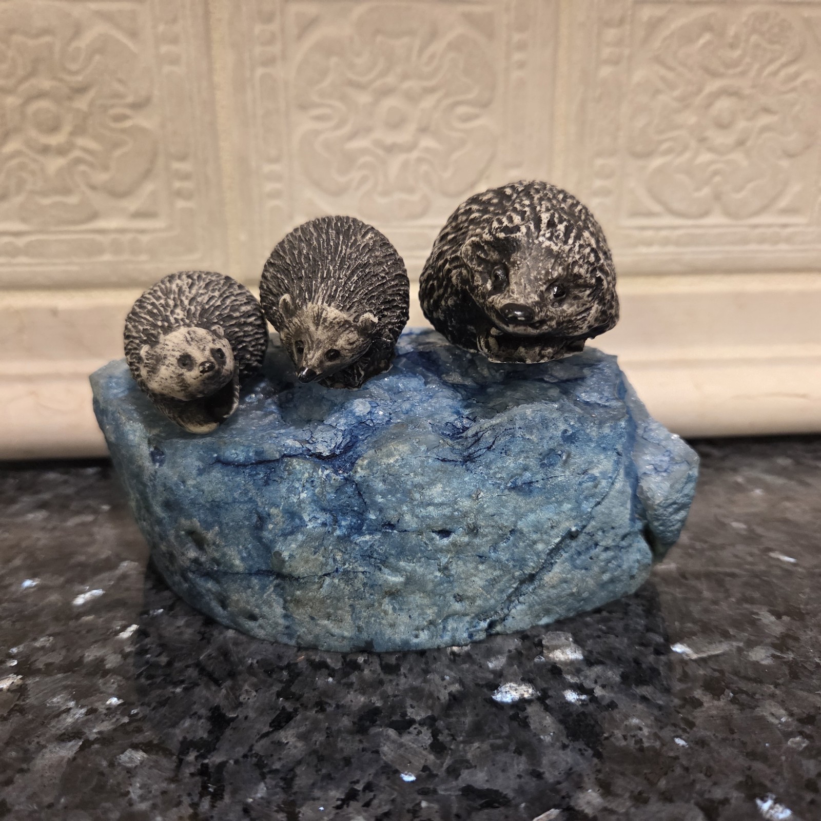 Vintage Hedgehog Family Of 3~Swedish~Landskapdjur~So Cute😍