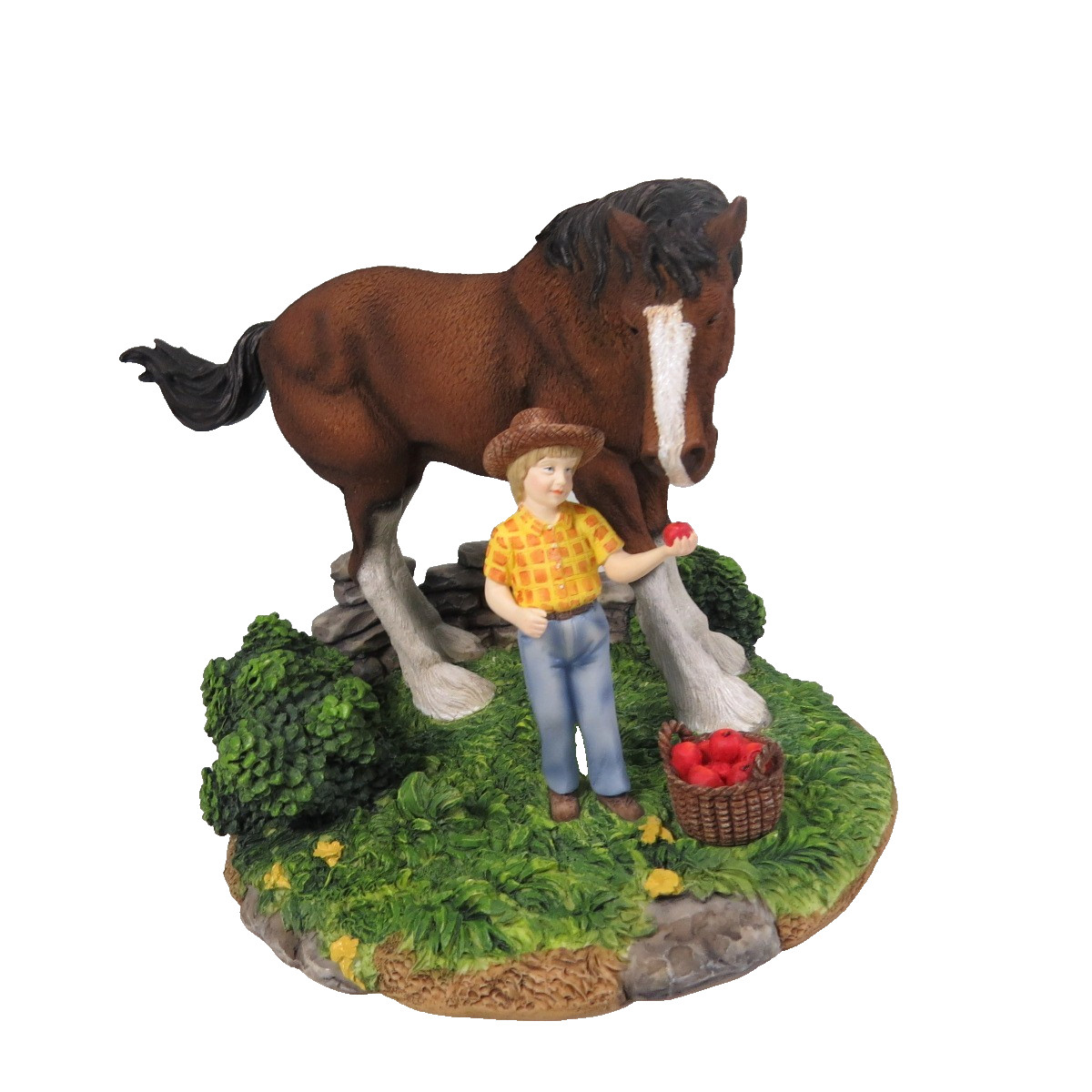 Anheuser-Busch Clydesdale Collection “An Apple For King” figurine horse #6982