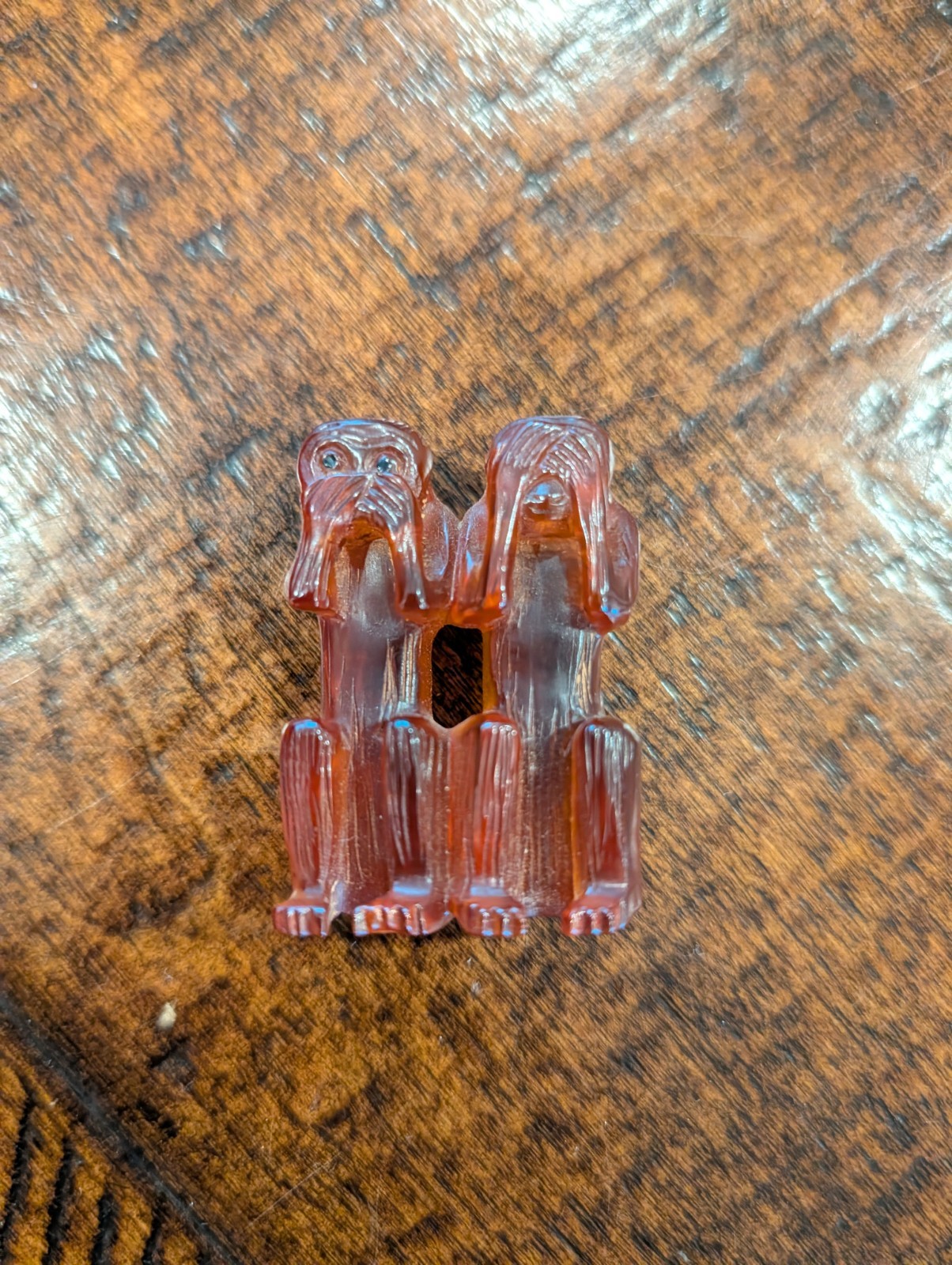 Vintage Resin Figurine Monkeys – Speak No Evil & See No Evil