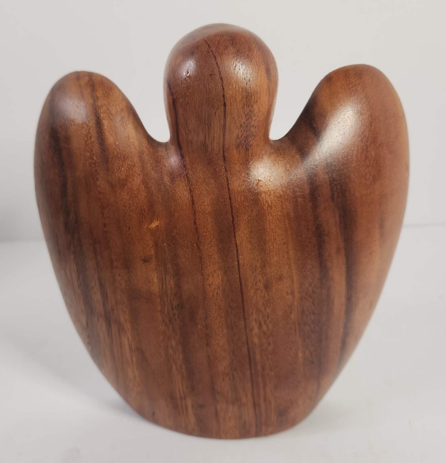 3 Novica Collection Hand Carved Wooden Angels/Watching/Praying/Indonesia