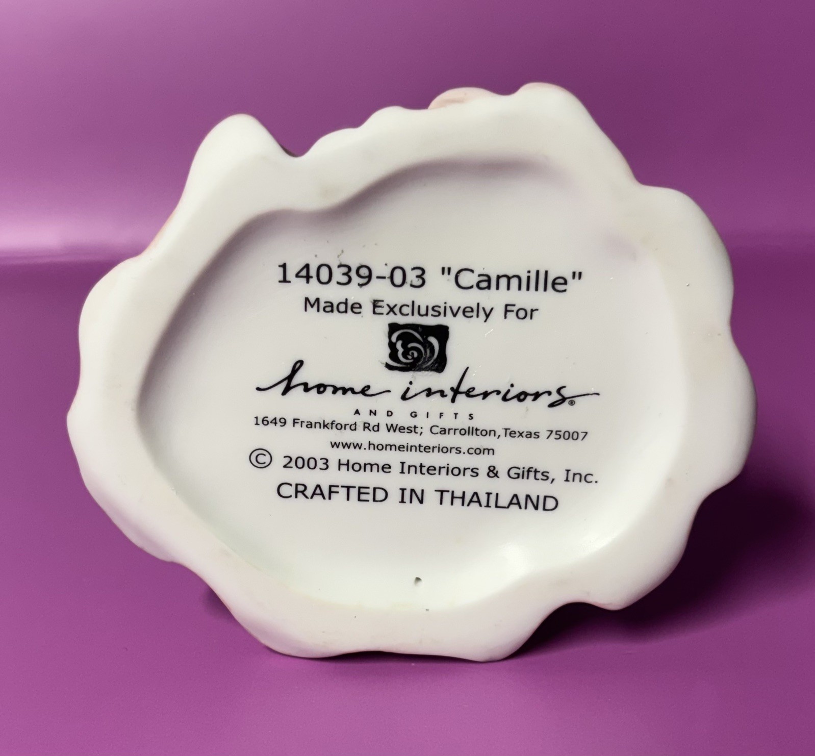3 Vtg Home Interiors porcelain statues Pearl & Camille. Vtg HOMCO Lady Caroline