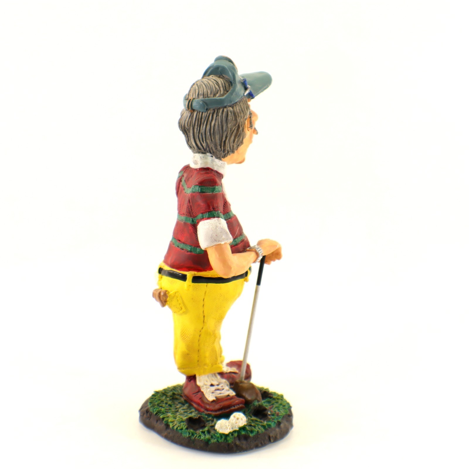 Russ & Berrie Doug Harris EYE ON THE BALL #13183 Golfer Figurine Humorous Vtg