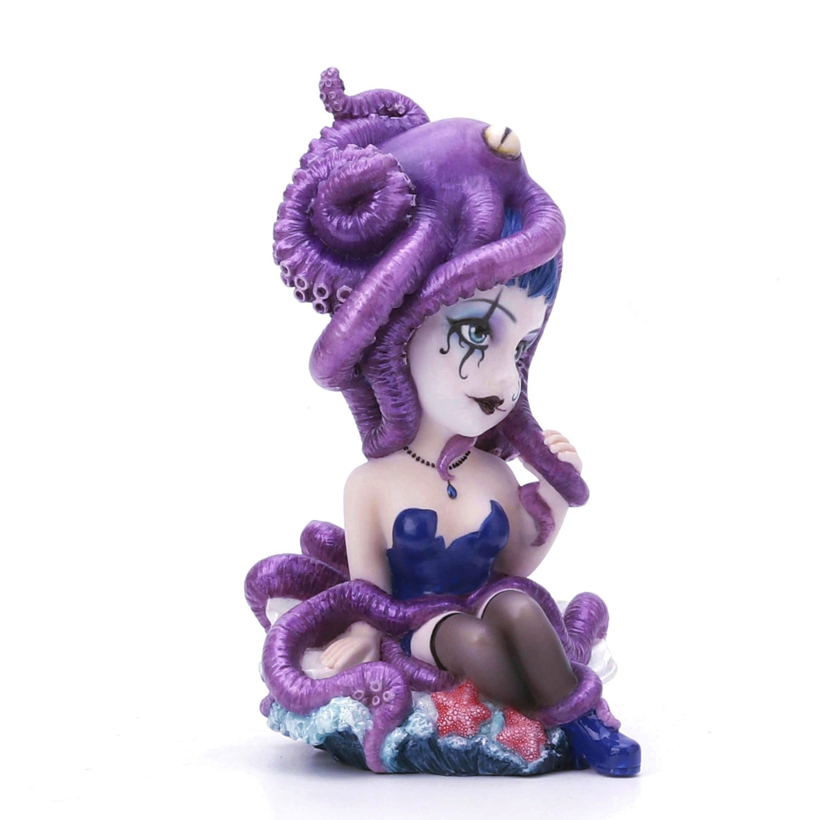 Veronese Design 5 3/8″ Gothic Blue Blood Aristocrat Hand Painted Resin Figurine