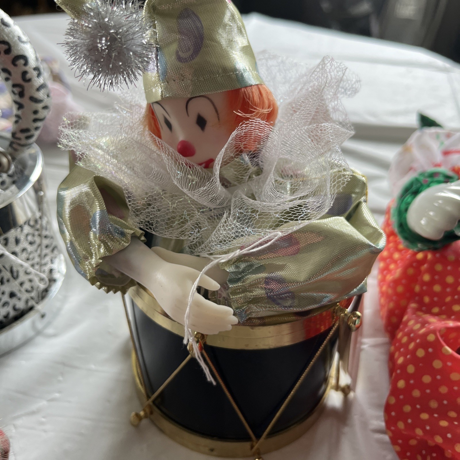 Huge porcelain Clown Collection Including 3 Musical See Photos!!