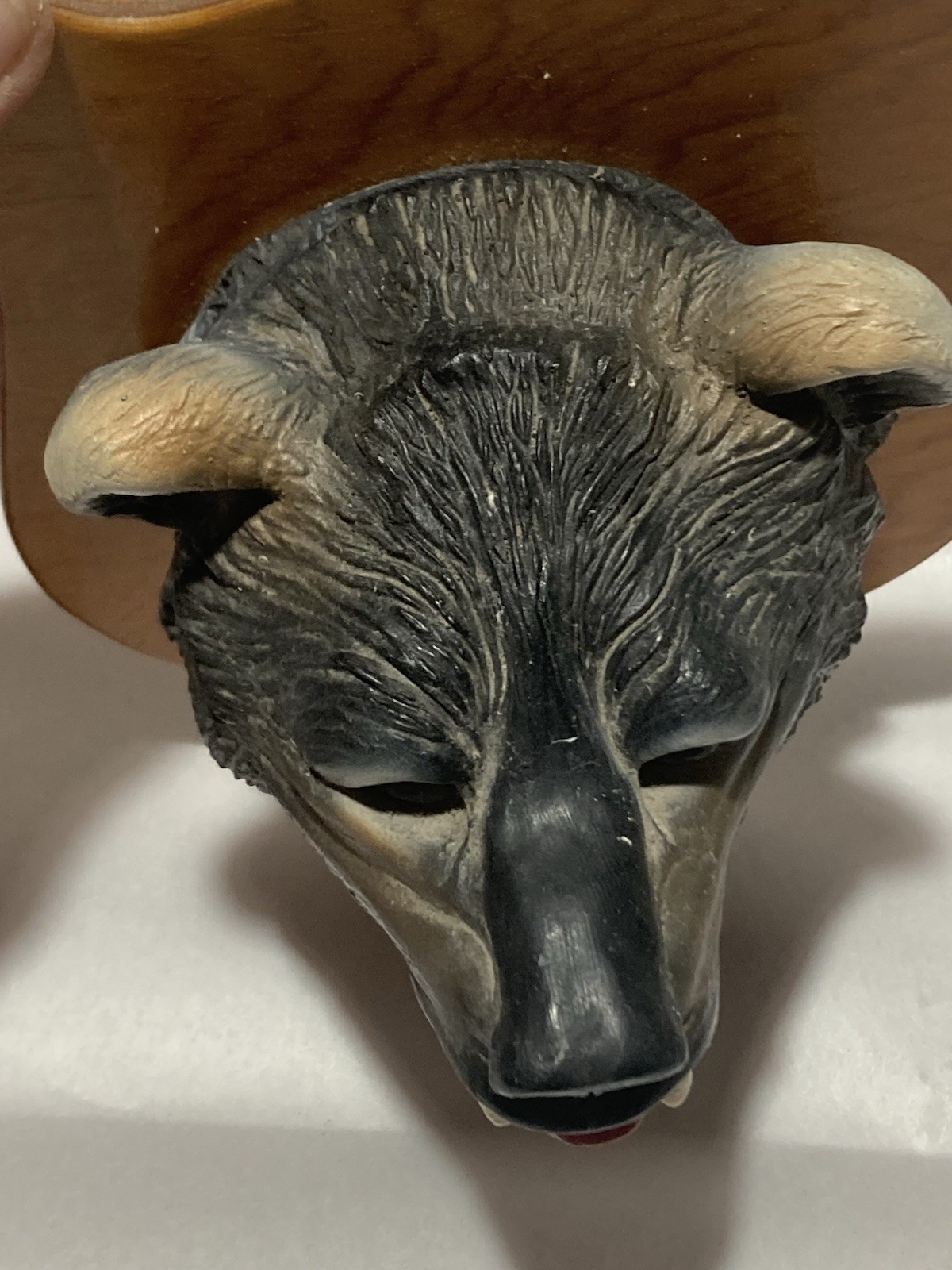 Vintage Miniature Faux Grizzly Bear Animal Head Trophy Plaque By Buck’s Trophies