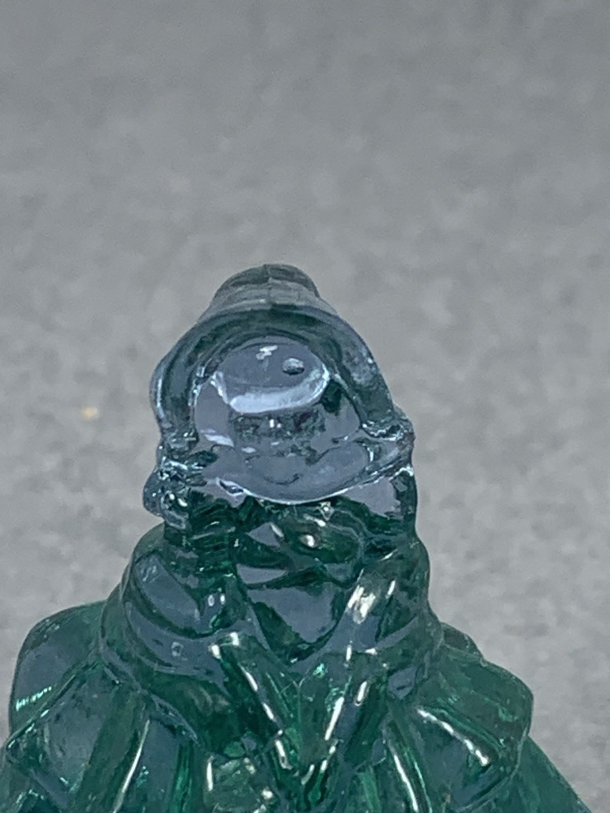 Boyd Art Glass Clear Blue / Teal Nancy Doll Lady Figurine B in Diamond 2 1/4″