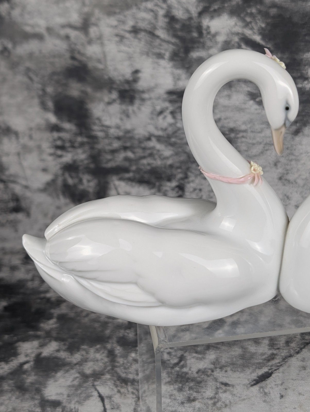 LLADRO Spain “Endless Love” Swans Figurine #6585 Bridal Wedding Anniversary 2005