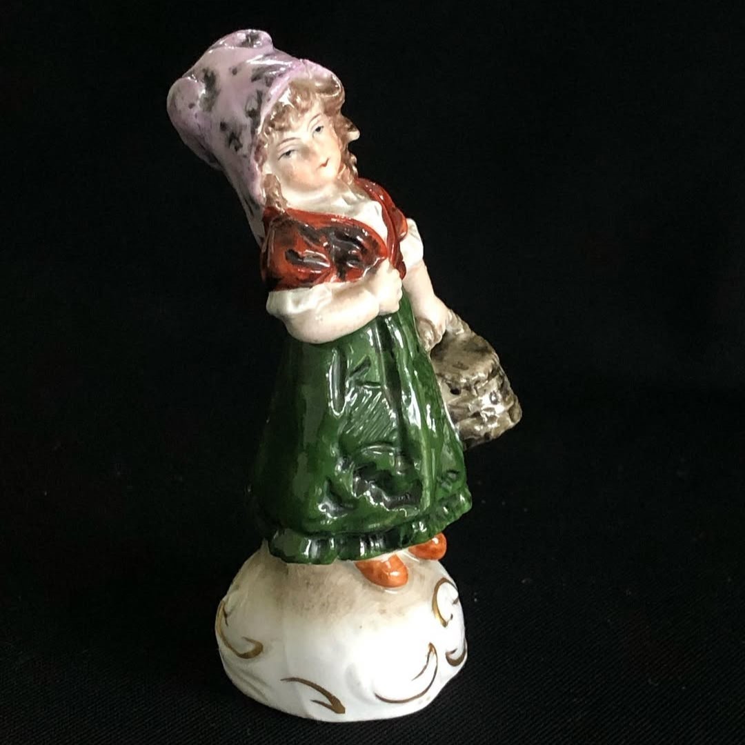 Vintage Figurine Sculpture Woman Porcelain Germany 20 Century Rare Collectible