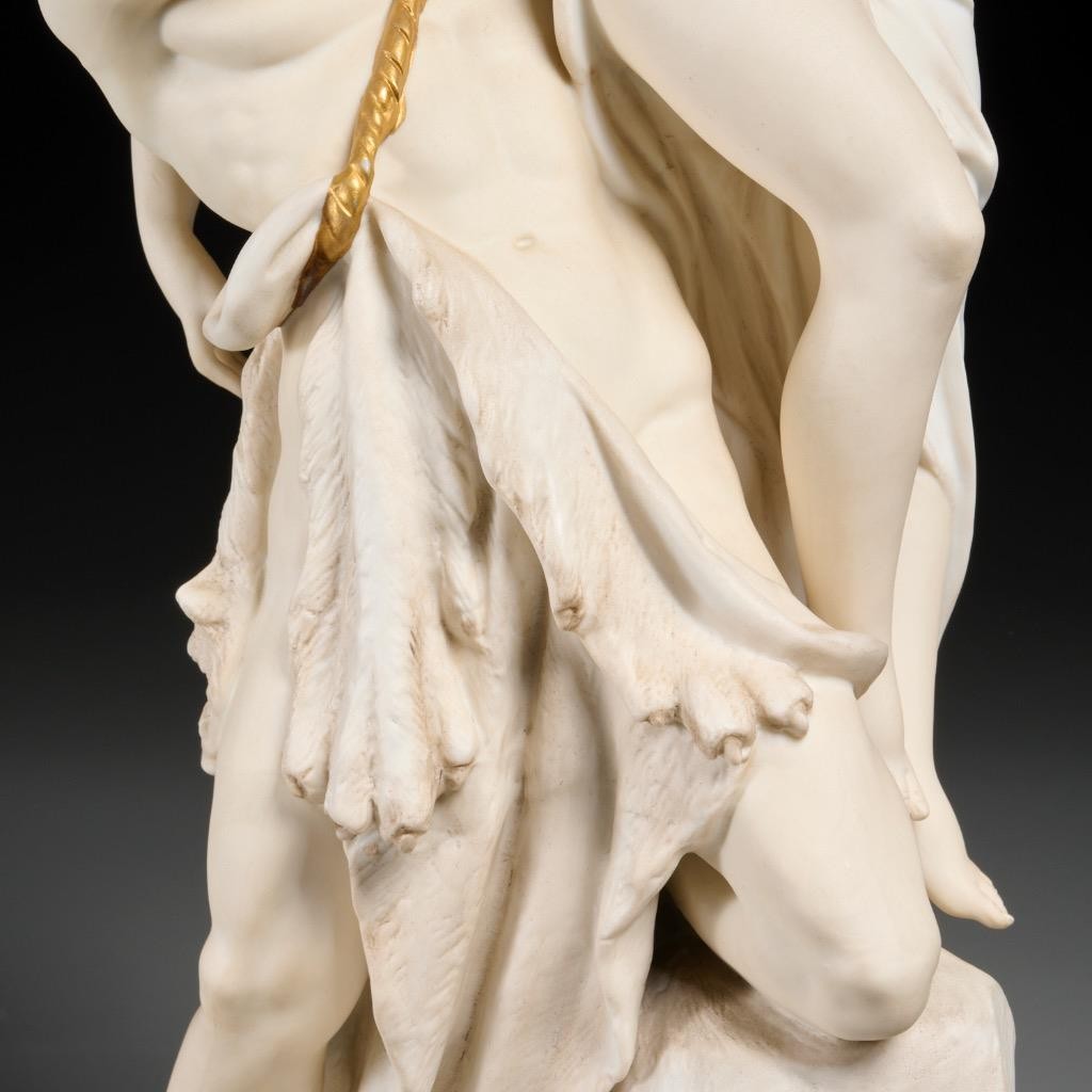 German Bisque Porcelain Hades and Persephone Figurine Figural Group 16.75″h