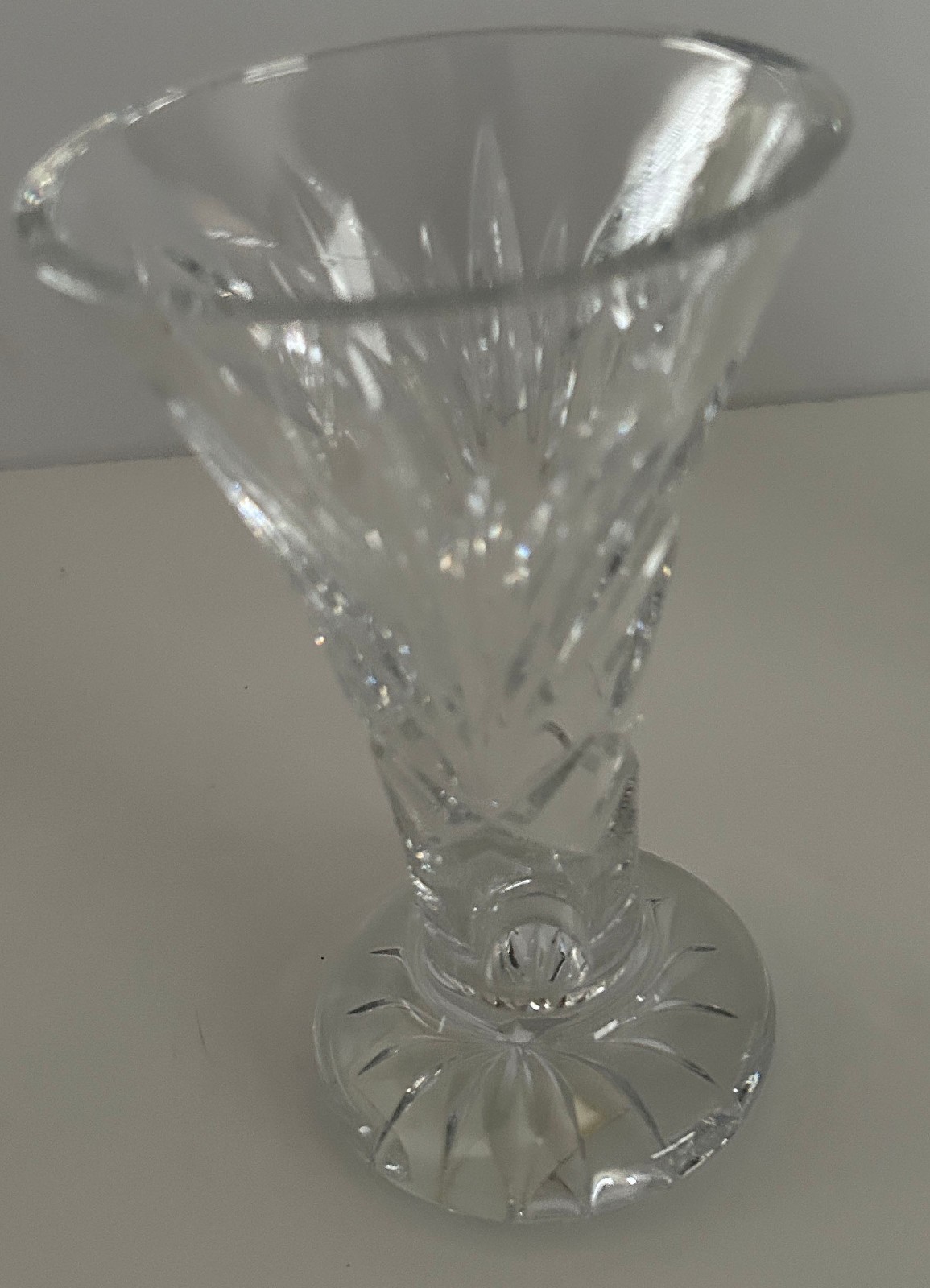 WATERFORD Crystal “CONOR” 6″ Vase Mint Condition Vintage RARE
