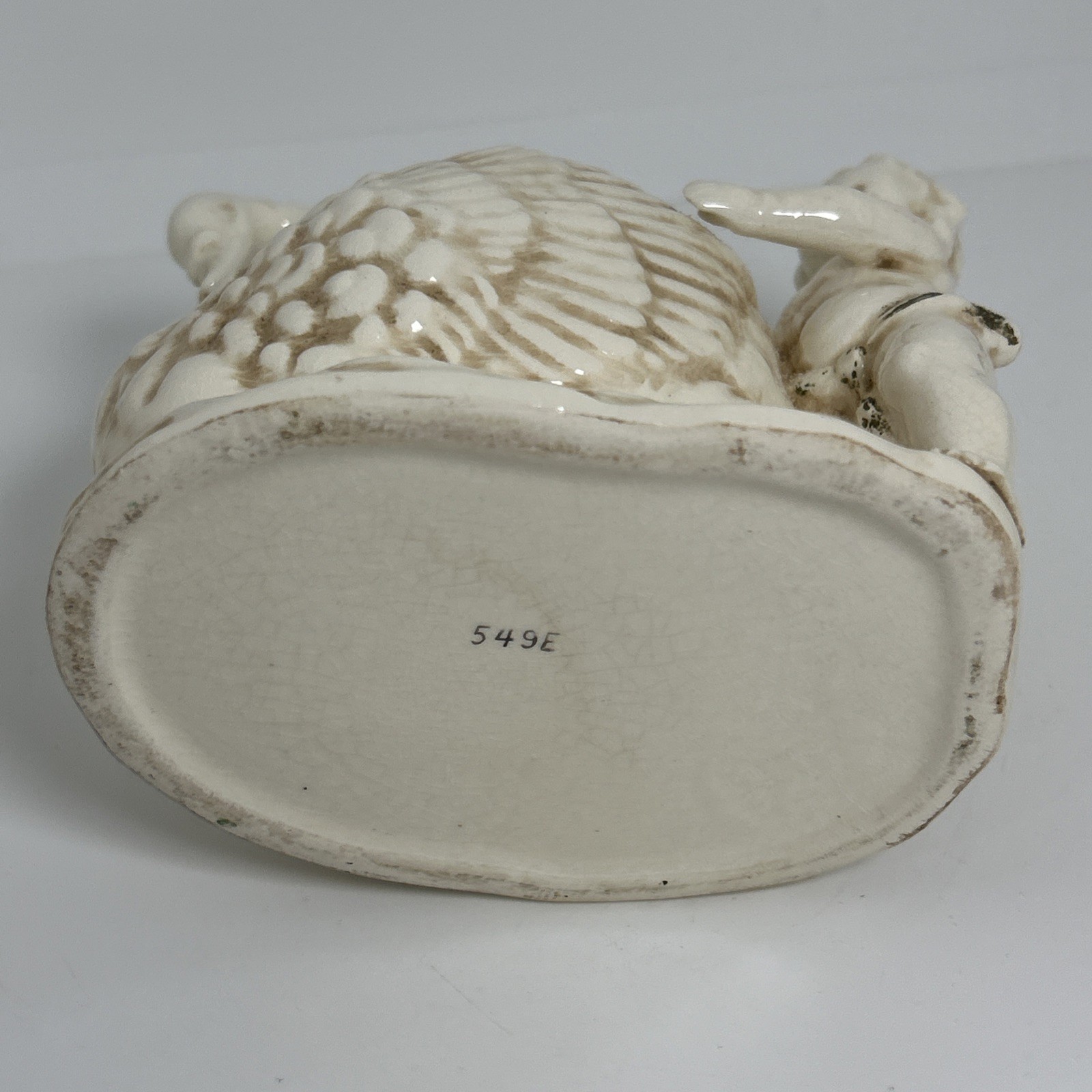 Lefton 549E Japan Cherub Baby Swan Planter Vase