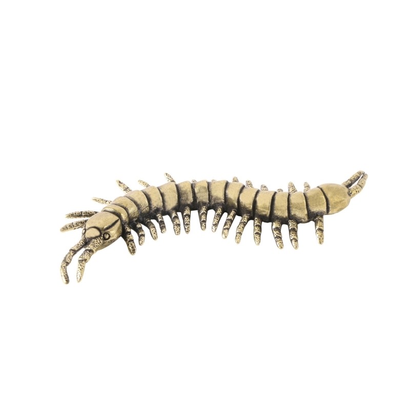 Traditional Antique Centipedes Figurine Ornament Solid Brass Home Accent Decors
